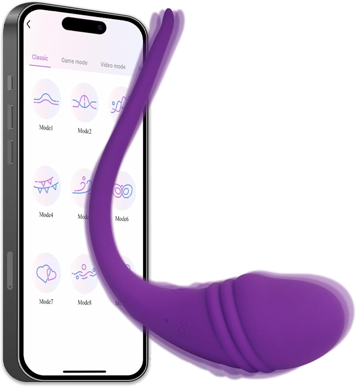 Jinqian Mini Vibrator mit APP,10 Modi Vibro Eier Dildo Vibratorensets für Frauen Paare G Punkt Vibration Klitorisstimulation Masturbieren Massagestab Vibratoren Sex Toy