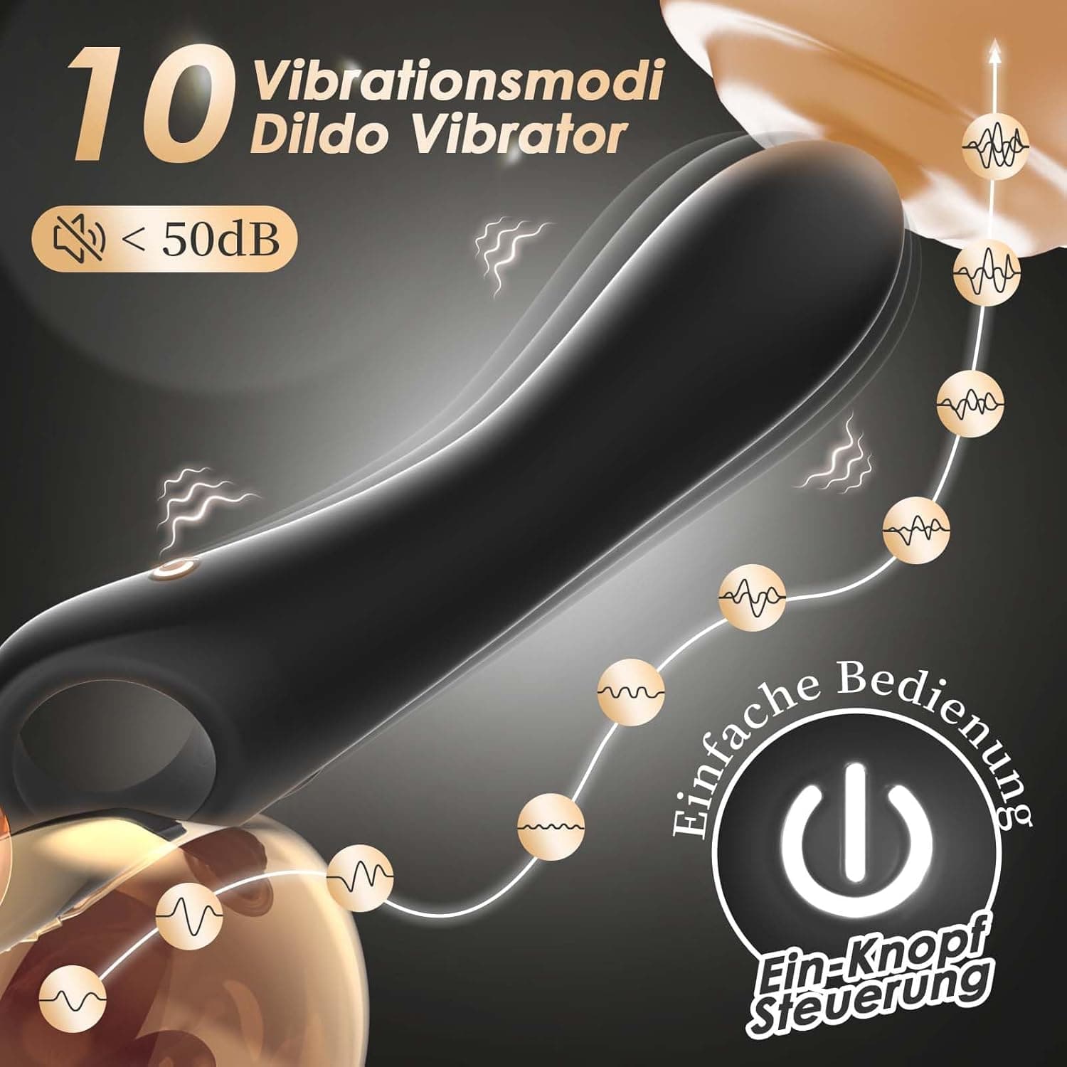 Vibration für Frauen Dildo Vibrator Klein, Sex Spielzeug für die Frau und Paare Extrem Sex, Tragbare G-Punkt Klitoris Anal Massagestab mit 10 Modus Stark und Leise Vibratoren Vibratorensets