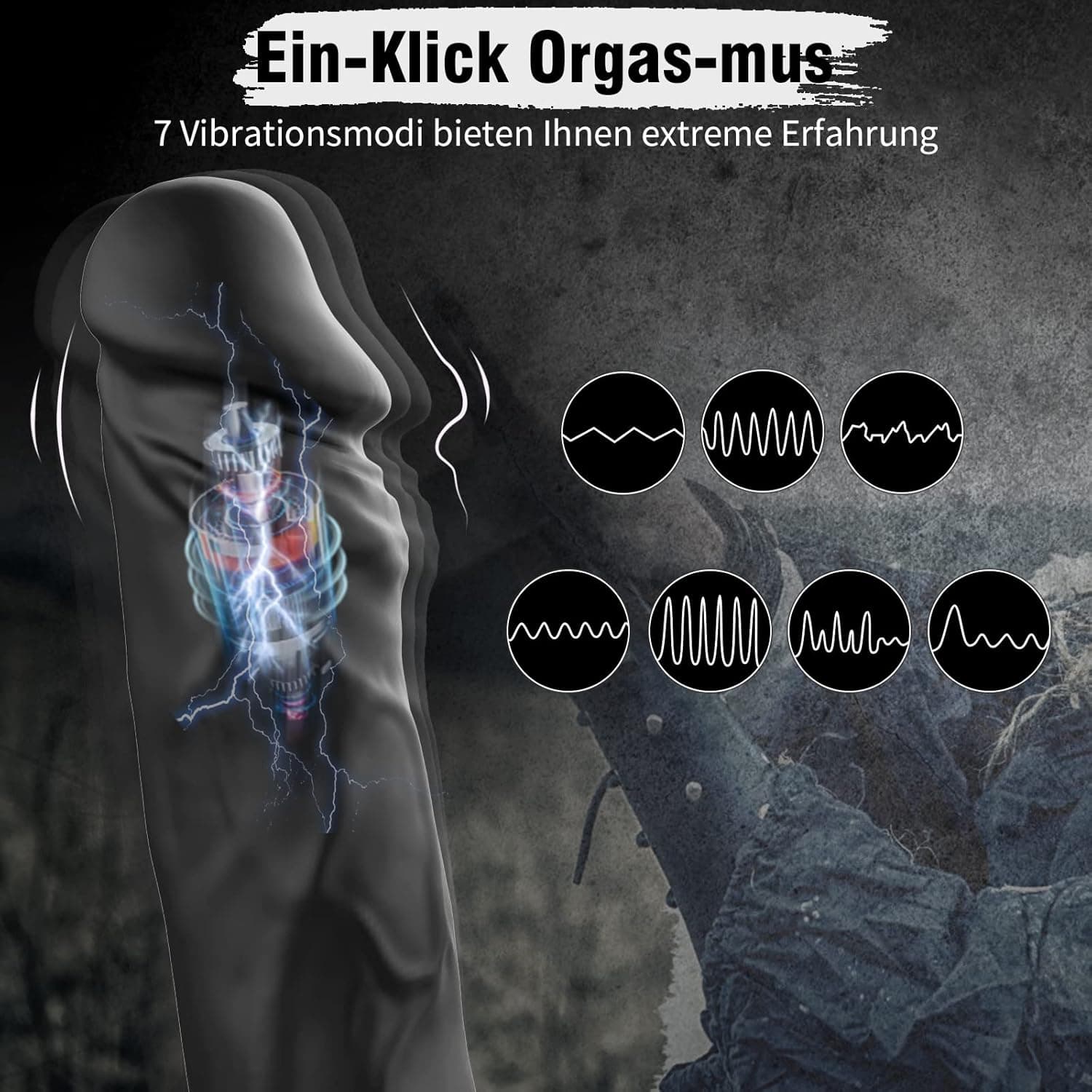 Realistische Vibratoren für sie Klitoris und G-Punkt, Silikon AV Dildo Vibrator mit 7 Vibrationsmodi, Sex Spielzeug für die Frau Massagestab Stimulation Wasserdicht, Sexspielzeug für Frauen und Paare