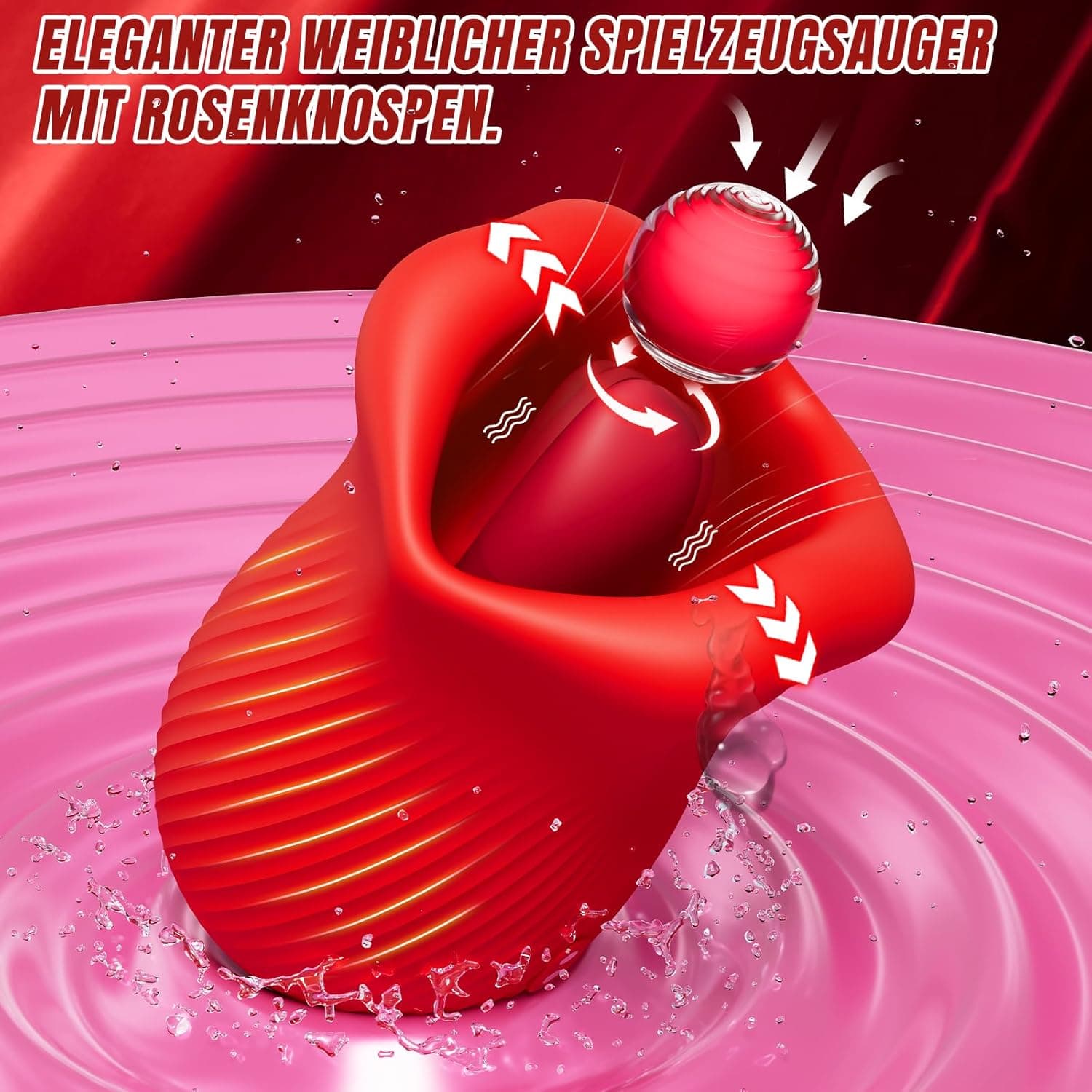 Sauger Vibrator Sex Spielzeug für die Frau, Vibration für Frauen mit 8 Saugmodi 10 Zungenlecken 360° Rotierende Sexspielzeug für Klitoris Erotik Sex Toys, Sex Spielzeug für Paare Geschenke