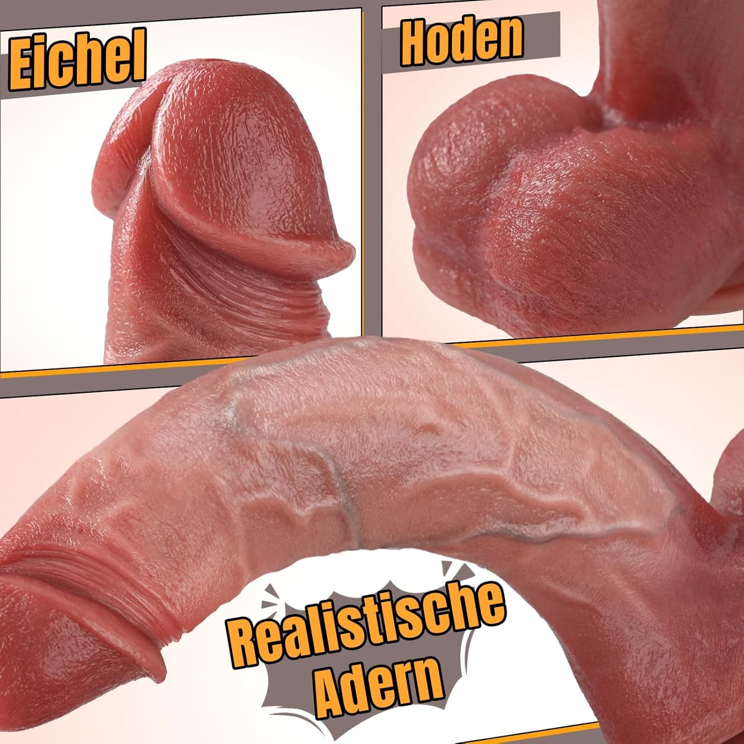 PRONFANS 28.5CM Realistischer Dildo Klassische Dildos Mit Starkem Saugnapf Sexspielzeug Analdildo Perfekt Echte Adern Und Erhabene Hoden Echte Penisnachbildung Sex Toy