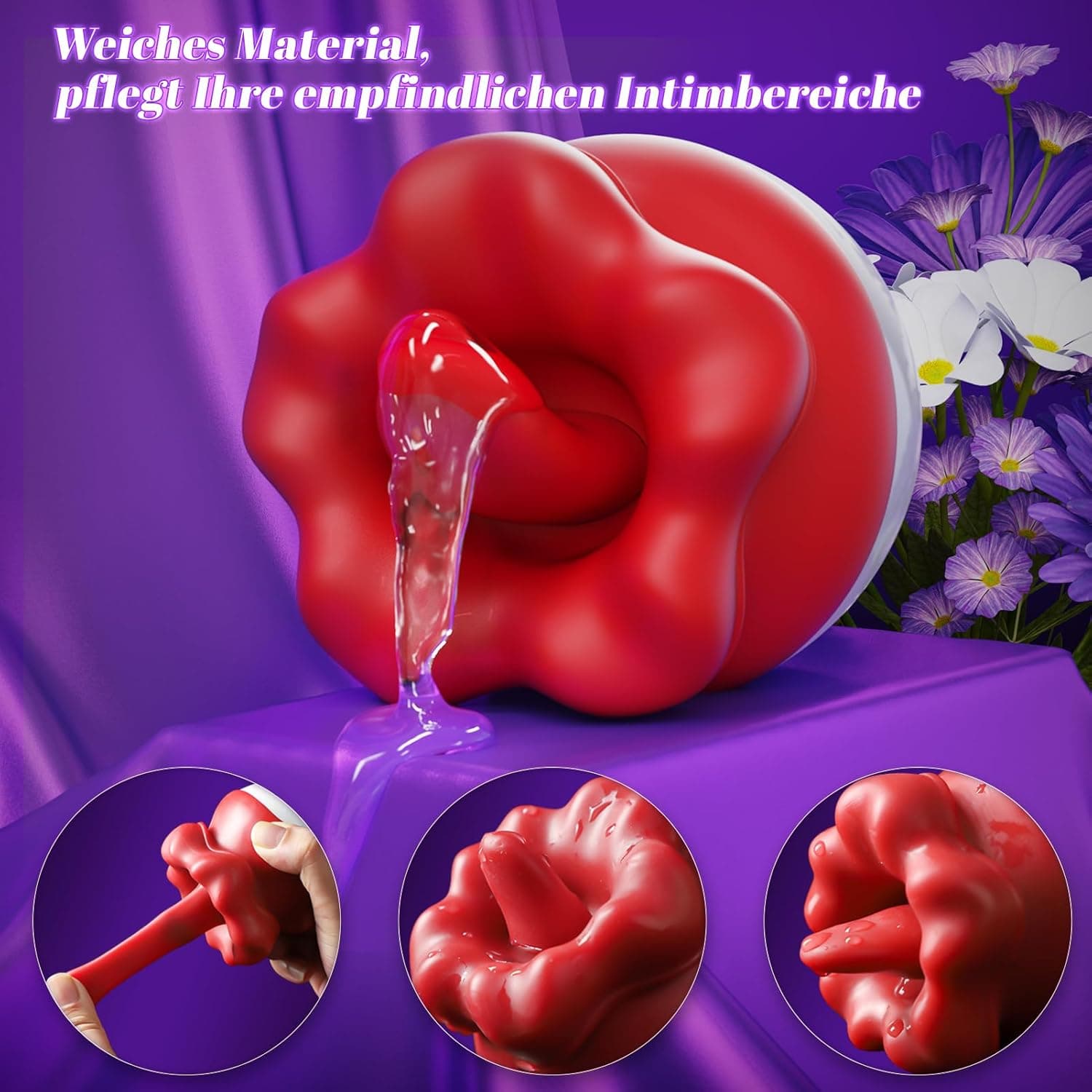 Vibration für frauen Sex Spielzeug für die frau Sexspielzeug Dildo Vibrator mit 10 Zungenlecken Vibrationmodi Klitoris Brust Massagestab Stimulator Erotik Analvibrator Sex Spielzeug für Paare Sex