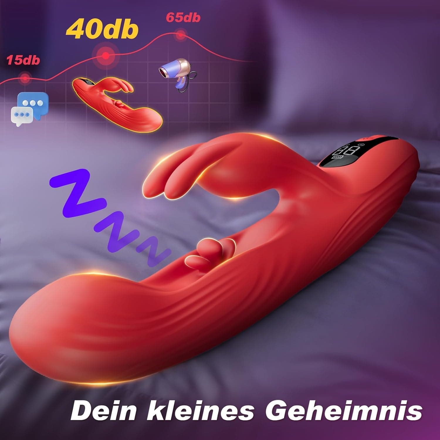 Vibration für Frauen Sex Spielzeug Dildo Vibrator - G Punkt Vibratoren mit 9 Vibrationen &amp; 9 Pulsationen, Sex Spielzeug für die Frau Klitoris Stimulator für Sie Sexspielzeug Sex Toys Dildos Vibrators
