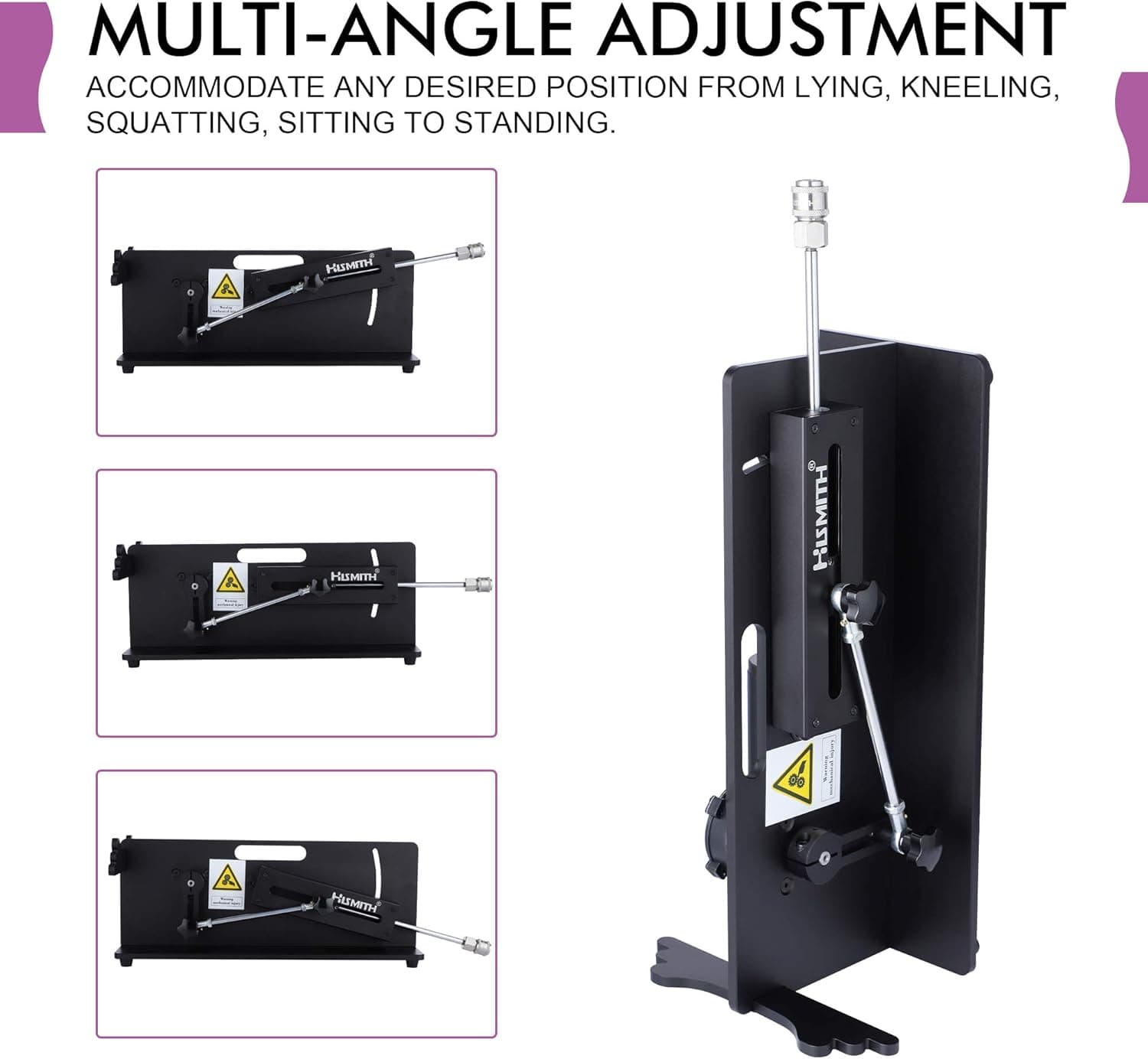 Hismith Table Top 2.0 Pro - Premium Sex Machine with APP/Remote/Wire 3 in 1 Control, Love Machine with KlicLok System