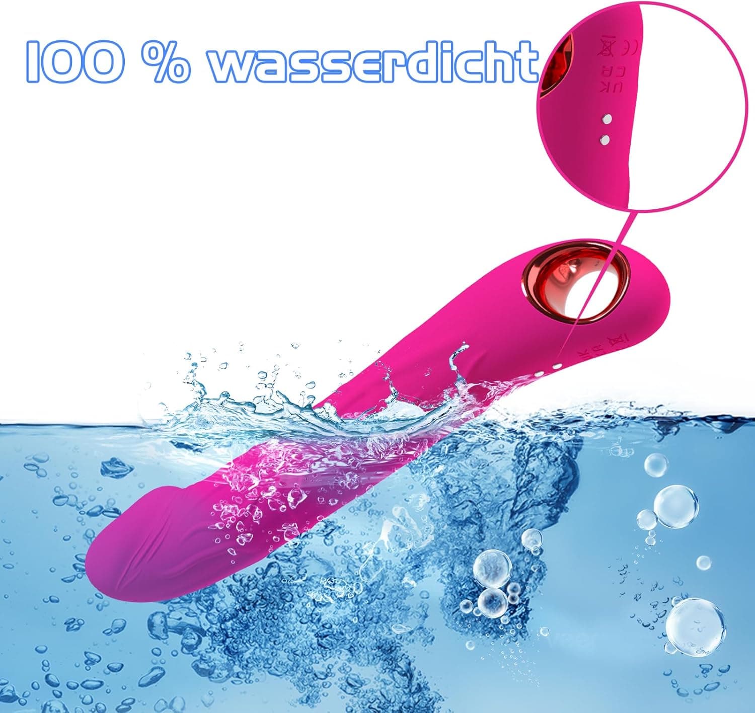 Dildo Vibrator Stoßfunktion, 2 in 1 G Punkt Vibration für Frauen, Sex Spielzeug für die Frau Paare Extrem, Realistischer Silikon Anal Dildo, Budoli Erotisches Sexspielzeug 10 Vibrationen &amp; 3 Stöße