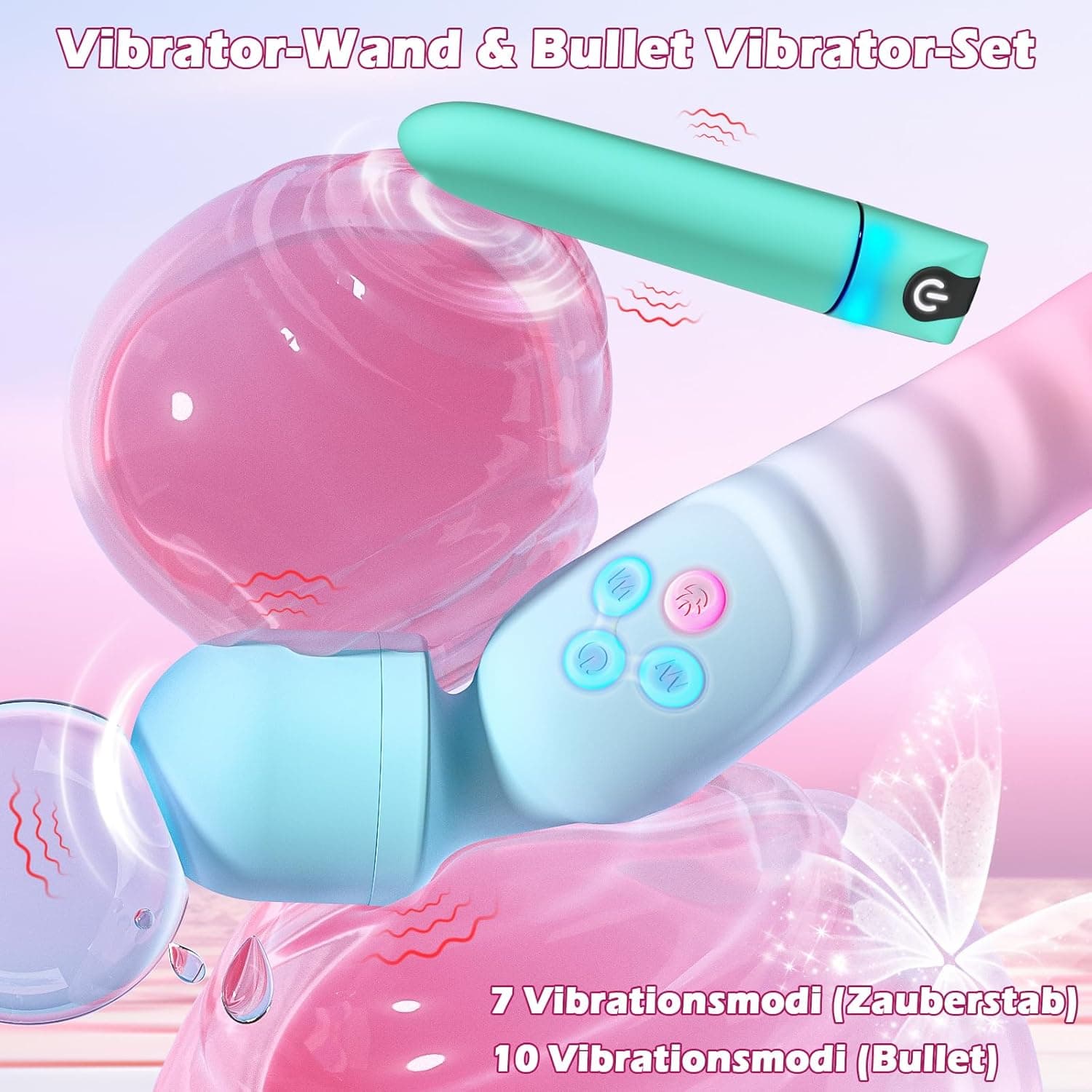 Dildo Vibration für Frauen Solo - Paare Vibrator Sex Spielzeug mit 7+10 Vibrationsmodi, Erotisches Toyset Damen, Klitoris、G-Punkt Stimulator Geschenk für Sie, Prostata Stimulation Männer Anal Dildos