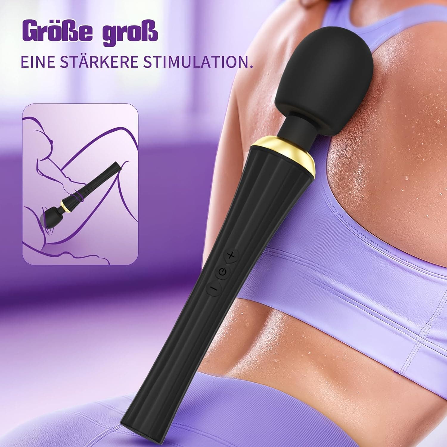 Gobeken Vibrator mit Flexibler Kopf Sex Spielzeug für die Frau 5 Frequenz, Vibration für Frauen Paare Sexspielzeug für Männer solo 3 Stärke, Vibratorensets für Frauen IPX6 Sex Toys Dildo Liebeskugeln