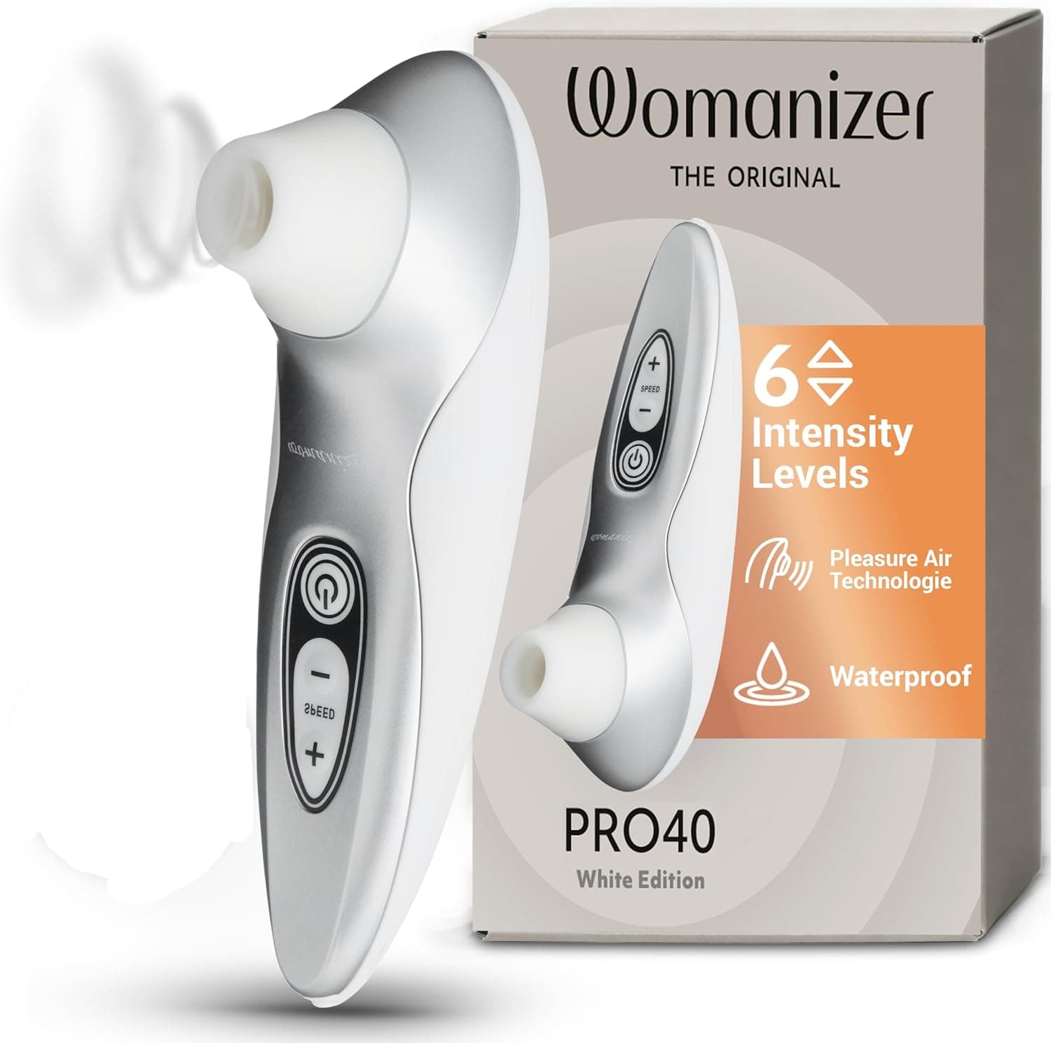 Womanizer Pro40 Klitoris Sauger Erotik Vibrator für Frauen Sex Spielzeug Dildo | Klitoris Stimulator Auflegevibrator mit 6 Intensitätsstufen | Leises Wasserdichtes Sexspielzeug für sie | Roségold