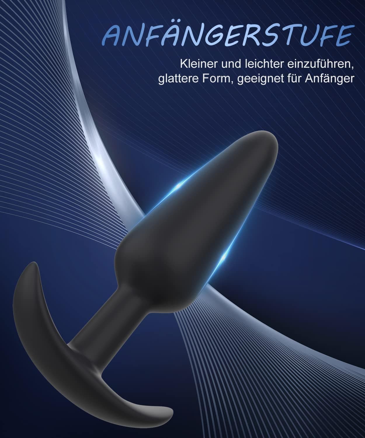 Analplug Set Sexspielzeug für Frauen und Männer,Anal Sex Spielzeug für die Frau Extrem Silikon Buttplug Klein Medium Groß für Anfänger Profi