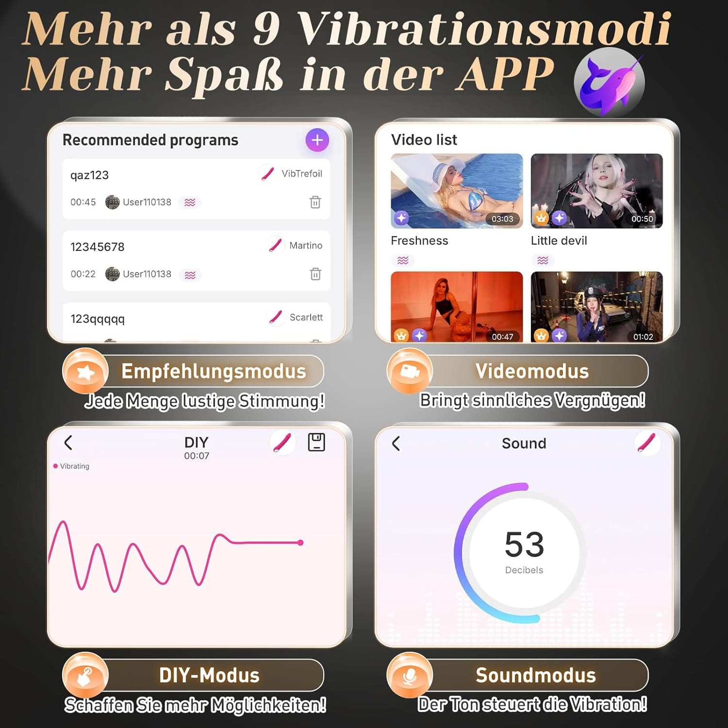 Klassischer Vibrator Dildo Sex spielzeug für die Frau Vibratorensets für Frauen extrem Ergonomisch mit 10 Vibration für Frauen Sexspielzeug Sex toys Toyset Realistische Vibratoren
