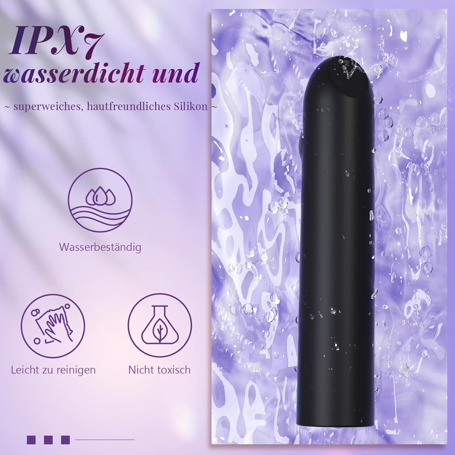 Sex Spielzeug für die Frau Mini Vibration für Frauen Vibrator Klein mit 10 Vibrationsmodi Vibratoren Frauen Leise für G-punkt und Klitoris Tragbare Anal Vibratorstarb Massagestab Sexspielzeug Sex Toy