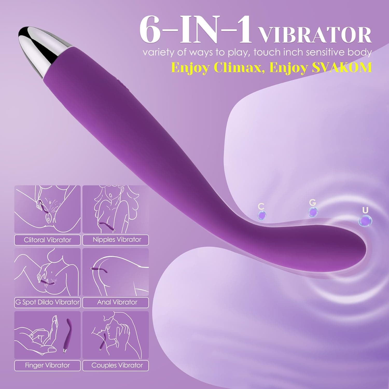 SVAKOM COCO Vibratoren für Sie,8 Sekunden zum Orgasmus,Dildo Erotik Sexspielzeug für Paare und Frauen,Vibrator mit Stoßfunktion,Klitoris G-Punkt Stimulator,Analvibrator