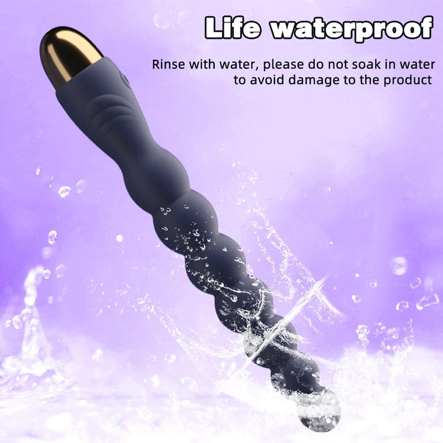 Analvibrator Prostata Stimulator Silikon Analperlen Analplug mit 10 vibrationsmodi, Buttplug Anal Plug Analkugeln Anal Dildo Vibratoren Stimulator Sexspielzeug für Männer und Frauen