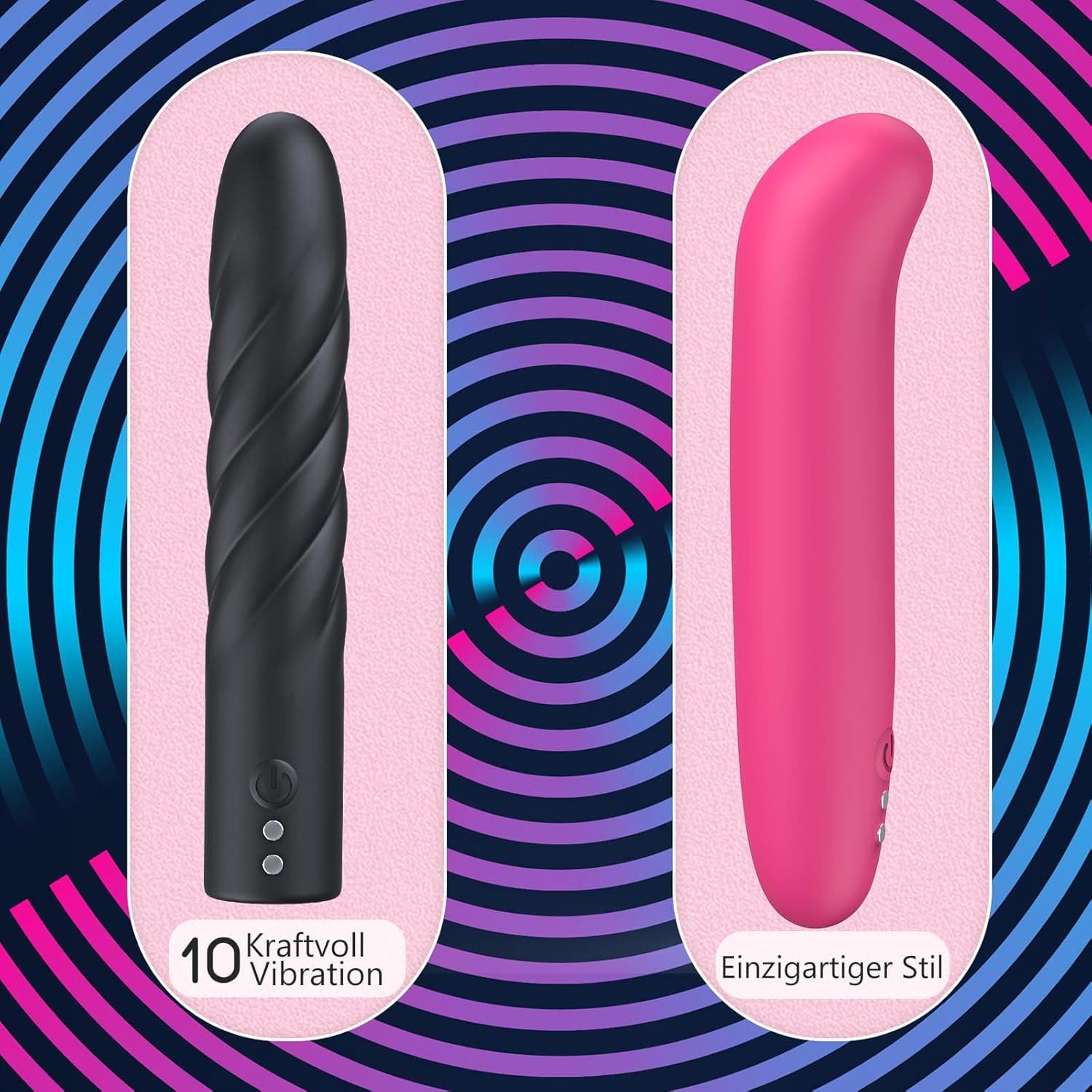 Vibration für Frauen Mini Vibrator Vibratorensets - Sex Spielzeug für die Frau Vibratoren Vibratorensets für Frauen Klitoris ORSLUM, Sexspielzeug Sextoysets für Damen Vibrator Klein Leise(Schwarz)
