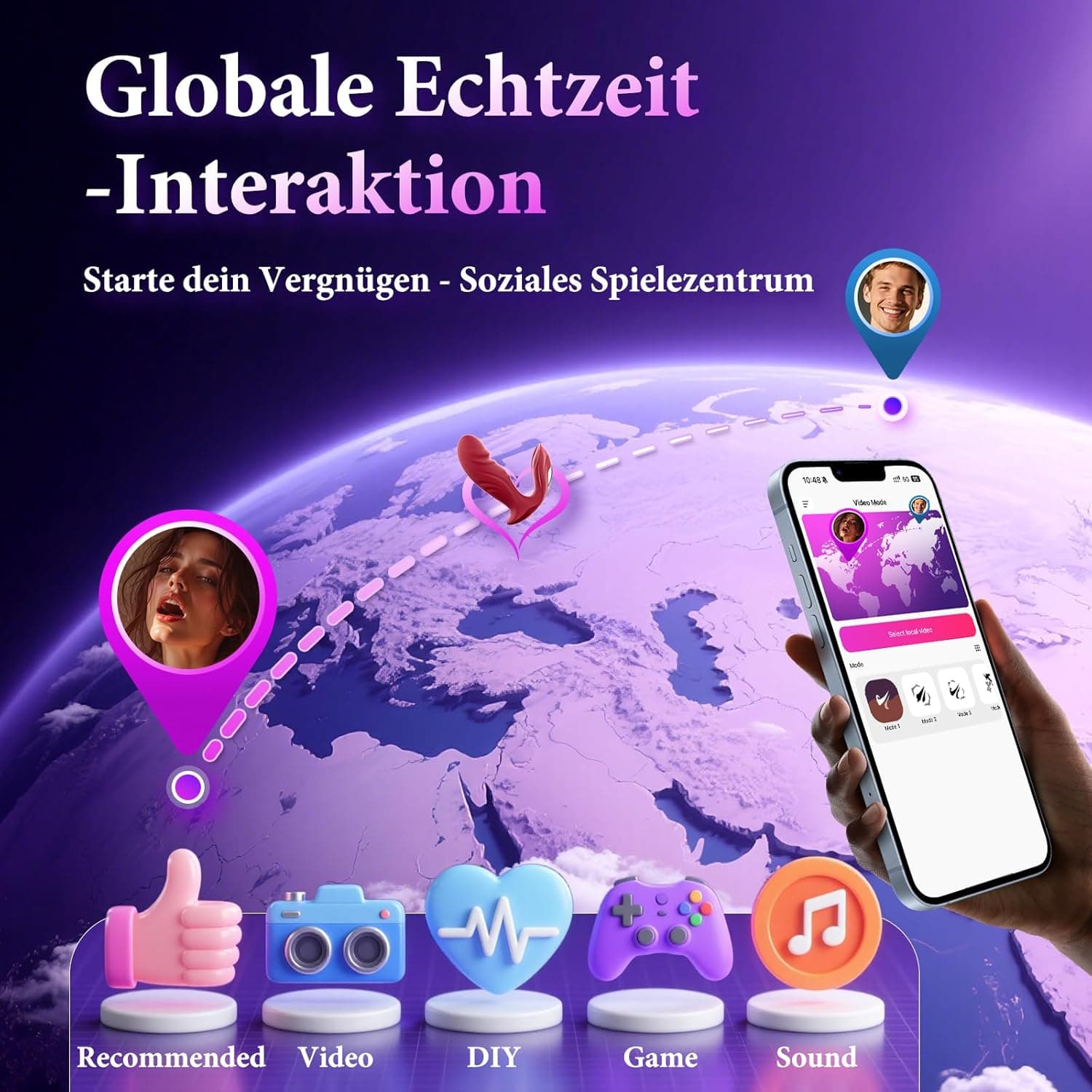 Butterfly Vibrator Dildo Sex Toys - Vibration für Frauen APP Tragbarer mit 9 Vibrationsmodi Sex spielzeug für die Frau Vibrators Klitoris Stimulator für Sie Sexspielzeug für die Paare&amp;Solo