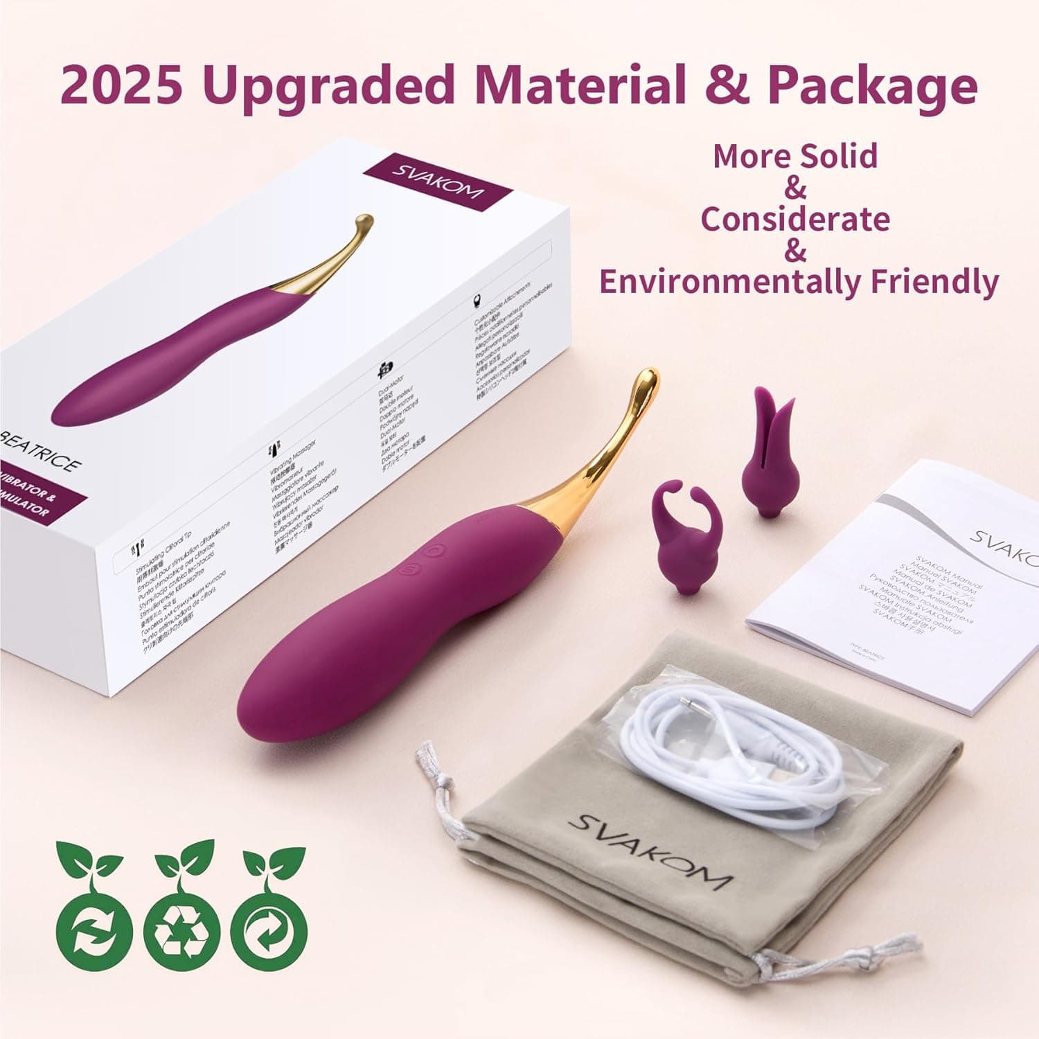 SVAKOM Hochfrequenz Vibration für Frauen, Dildo Vibrator Sex Spielzeug für Die Frau Paare, 10 Vibrationsmodus &amp; 2 Vibratorköpfe, Sexspielzeug Vibratorensets für Frauen Klitoris Stimulator für Sie