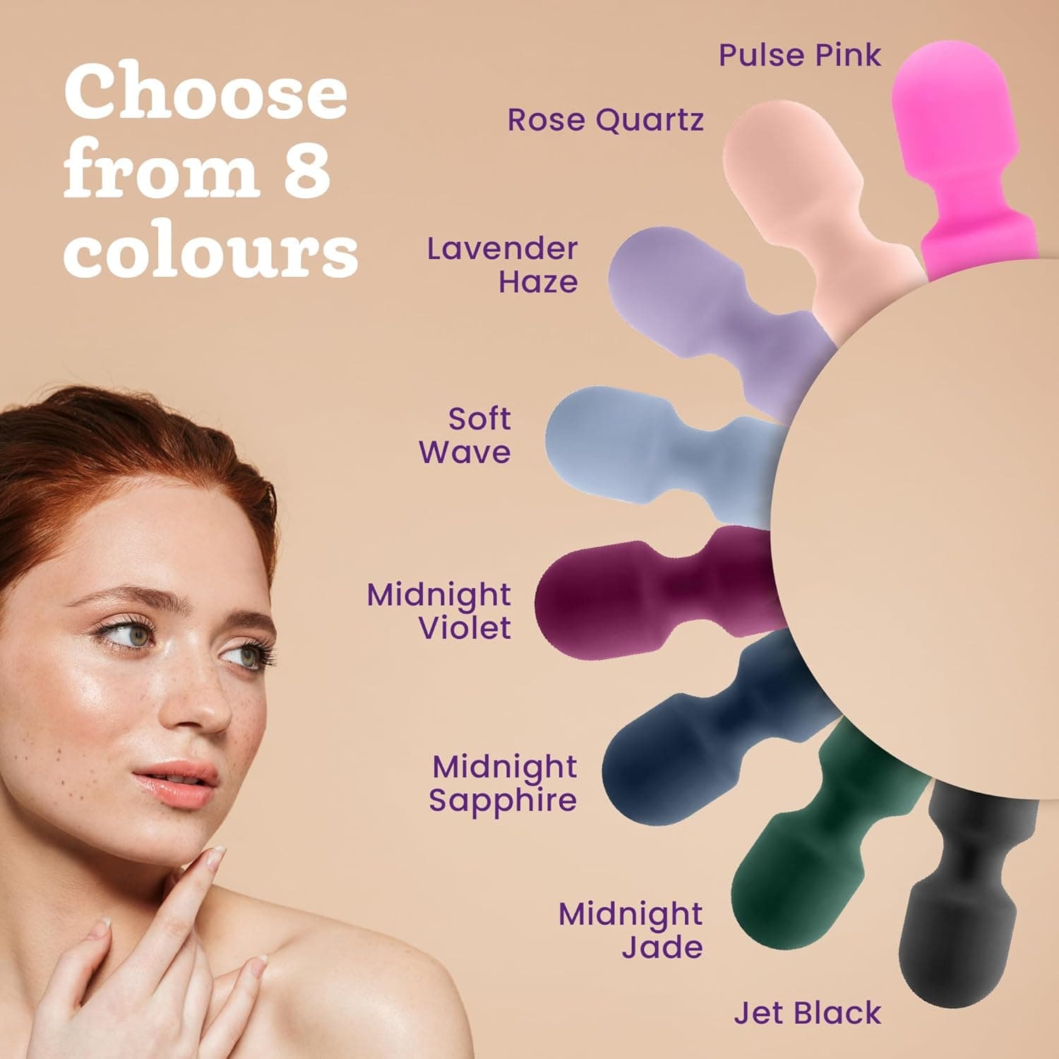 Vibrator für Frauen - Leises &amp; Leistungsstark mit 20 Vibrationsmodi &amp; 8 Geschwindigkeitsstufen, Duschfeste Vibration für Frauen, Sex Toys von Oliver James (Pastellblau)