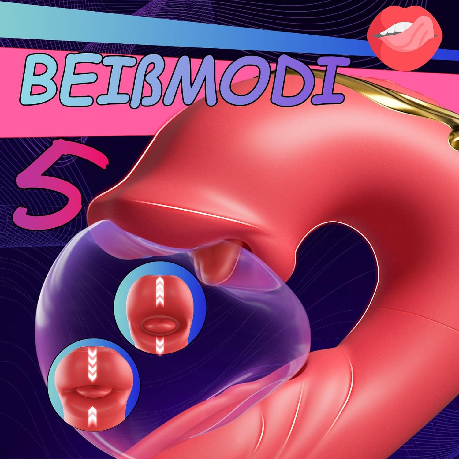 Dildo Vibrator Sex Spielzeug für die Frau G Punkt Vibratoren mit Klitorisstimulation für Frauen mit 10 Zungenlecken 10 VibrationModi 10 Schlagmodi Vibratorensets für Frauen Klitoris Stimulator für Sie