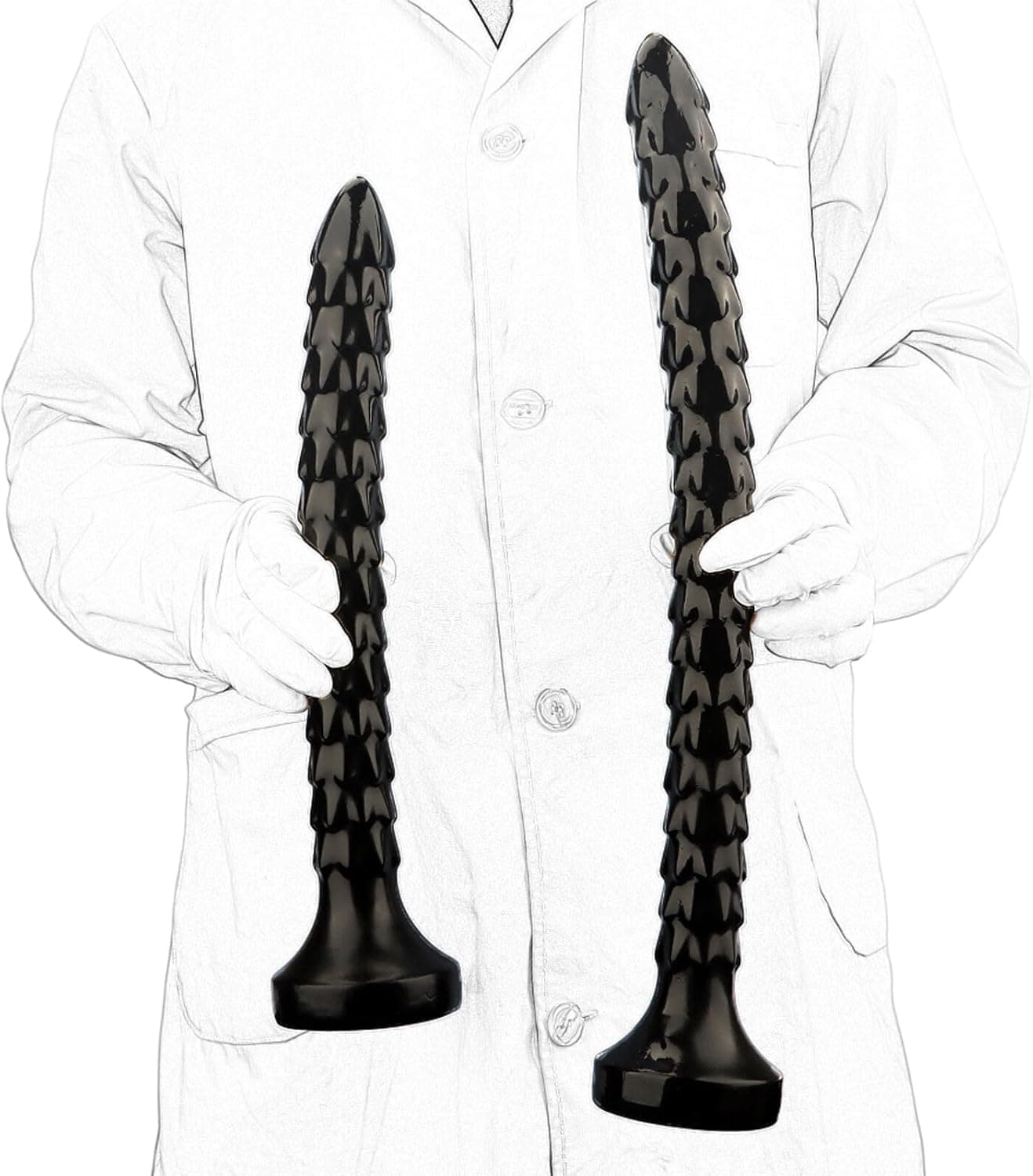 46cm Extra Langer Analplugs mit Saugnapf Analkette Monster Dildo Realistischer Dildo Butt Plug Analdildo Tier Penis Anal Prostata Massager Analperlen Sexspielzeug für Frauen Männer Paare