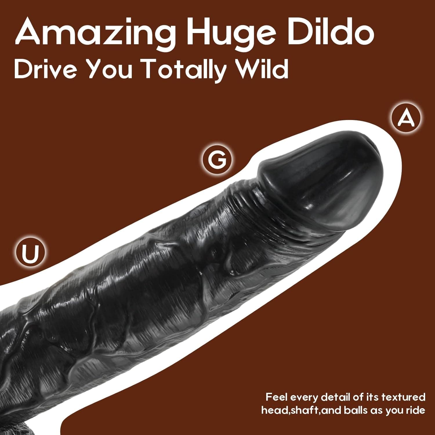39cm Big Realistic Dildo XXXL Huge Size, mit starkem Saugnapf für Hands-Free Play, für G-Punkt Dildos Anal Sex Toys für Männer Frauen und Paare, Massive Monster Dildo mit Kugeln, Schwarz