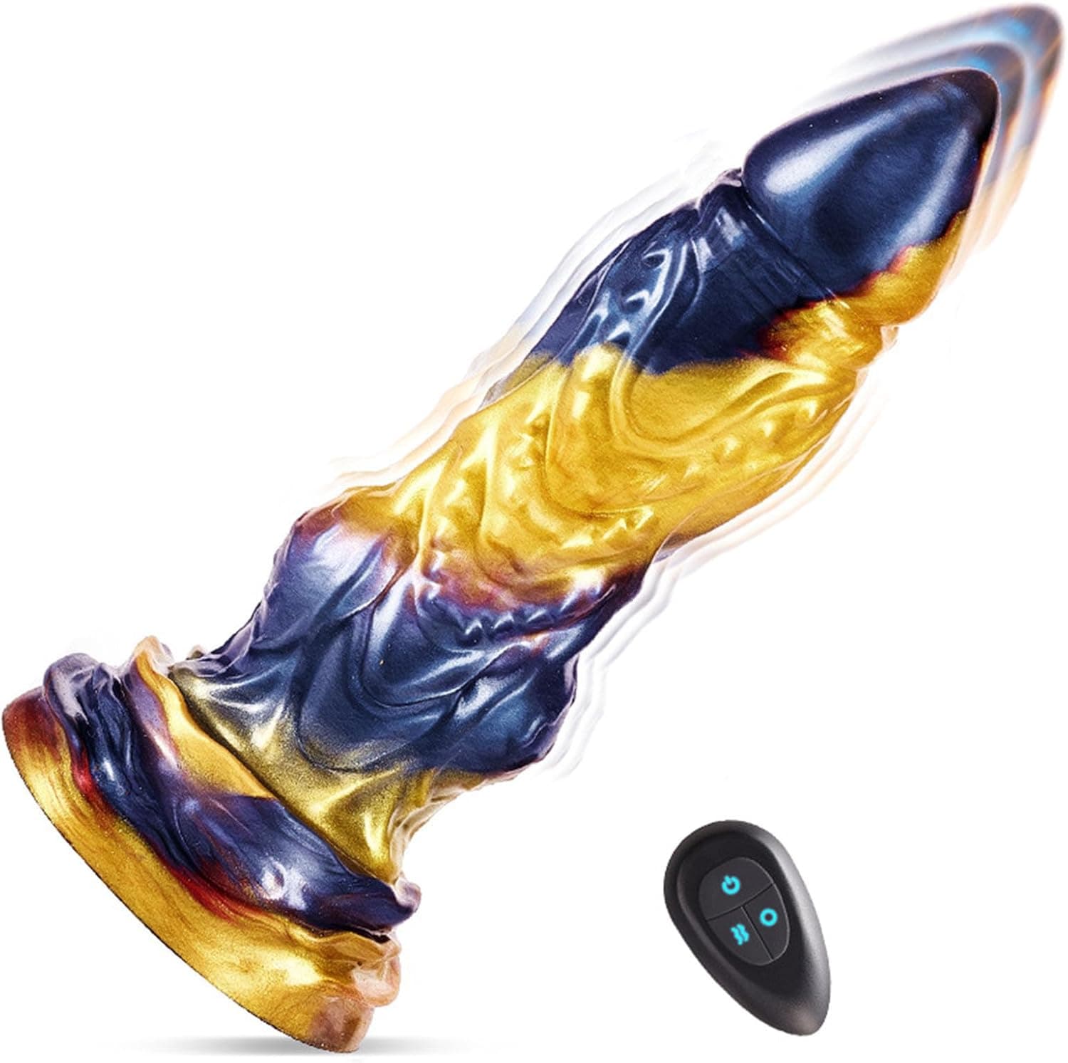 Anal XXL-Dildo Vibrator Vibratorensets für Männer Analplug Prostata stimulation mit 7 Teleskop 7 Vibration Realistischer Monster Knot Dildo Analspielzeuge Fantasy Dildo Analvibratoren für Frau