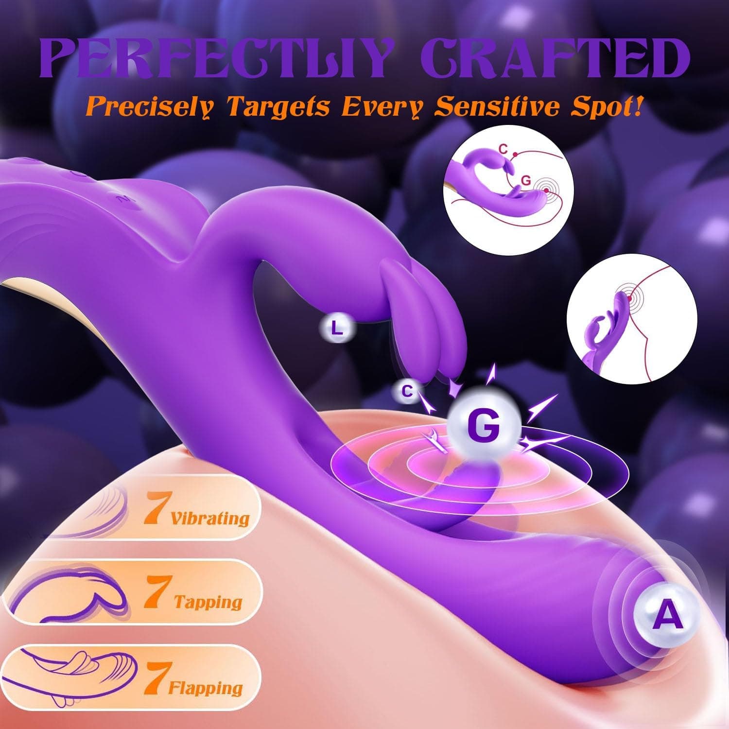 AI-Sync Vibratorensets für Frauen Dildo Vibrator, Sex Spielzeug für die Frau mit 5 Zungenlecken 5 Flatternmodi 5 Vibrationmodi, Vibration für Frauen Sex Toyset für Woman Vibratoren Klitoris Stimulator