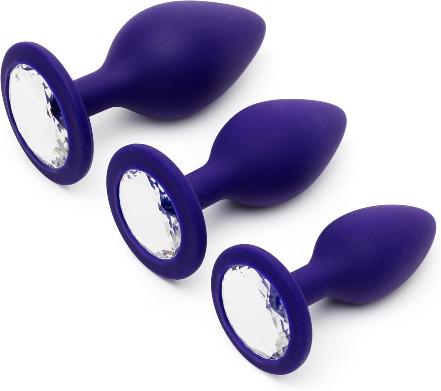 Lovehoney Silicone Butt Plug Kit Jewelled 3 PCS