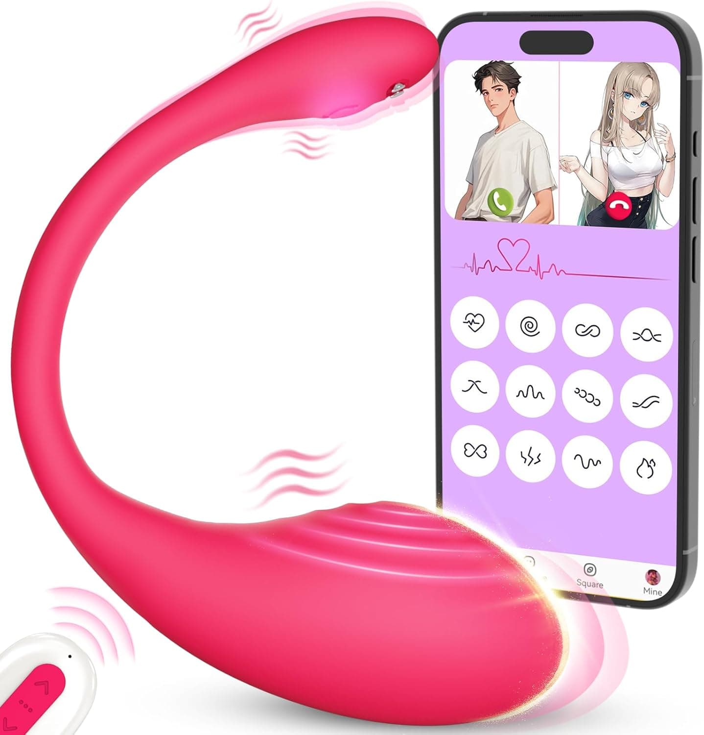 Vibrator Sex Spielzeug für die Frau Paare,Vibration für Frauen mit APP, 10 Modi Vibratorstarb Frauen Klitoris, Sexspielzeug für Paare Extrem Leise Vibro ei, Sexspielzeug Dildo Anal Vibratoren Sex Toy