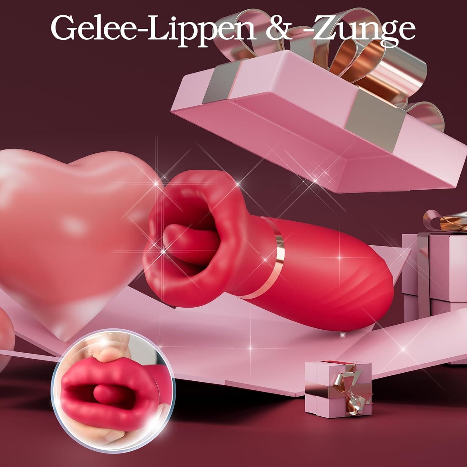 Vibration für Frauen Sexspielzeug Solo - Sex Spielzeug für die Frau mit 10 Vibrations- &amp; 10 Leckmodi, G Punkt Vibrator mit Klitorisstimulation für Frauen, Nippel Klitoris Vaginales Anal Sexstimulator