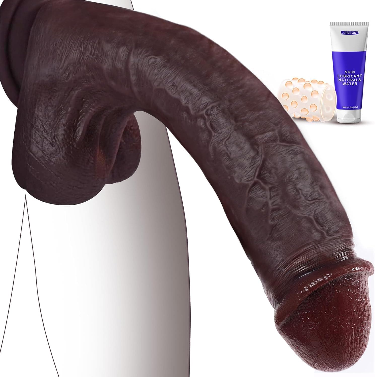 PRONFANS 28.5CM Realistischer Dildo Klassische Dildos Mit Starkem Saugnapf Sexspielzeug Analdildo Perfekt Echte Adern Und Erhabene Hoden Echte Penisnachbildung Sex Toy