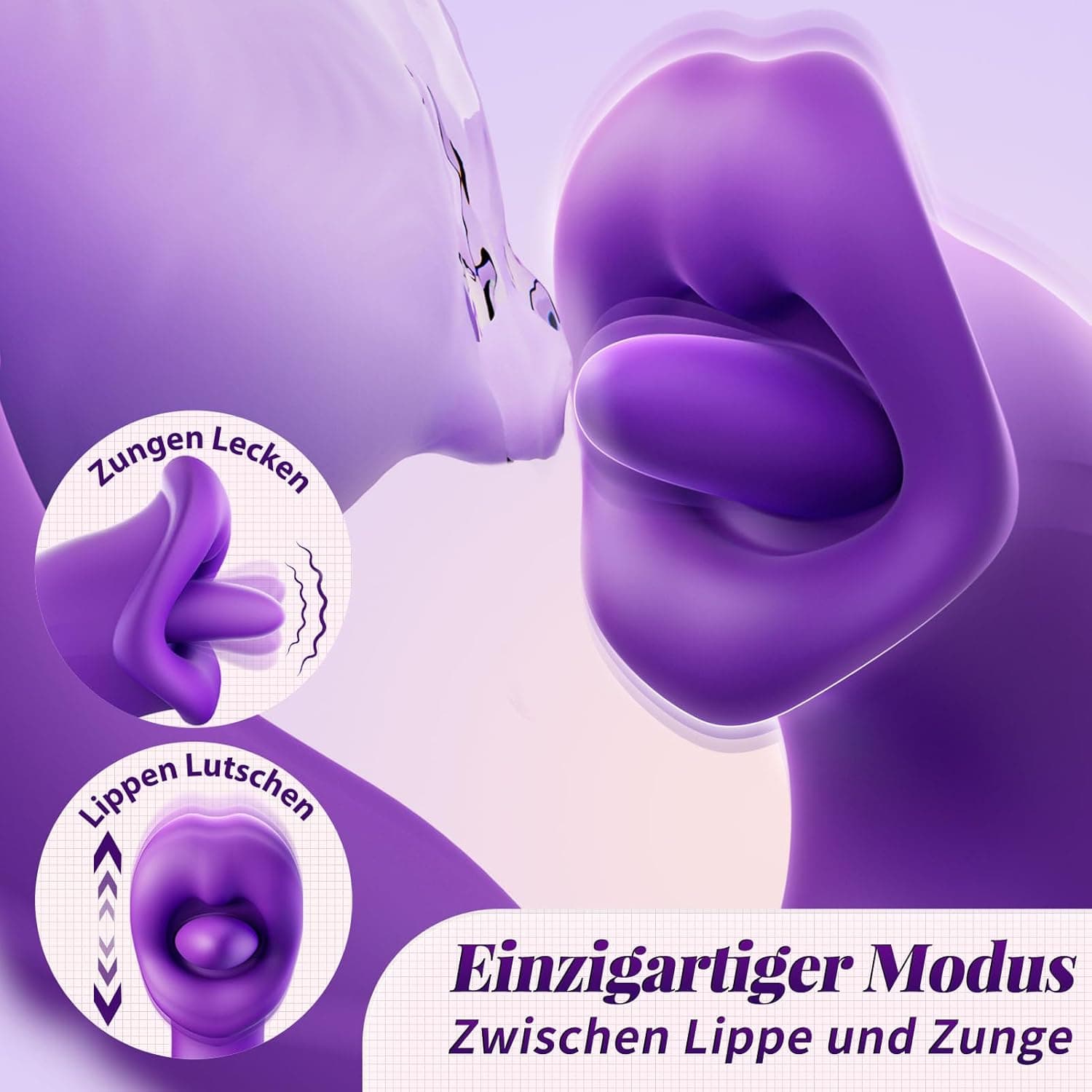 Vibration für Frauen Dildo AI-Sync Vibrator,Sex Spielzeug für die Frau mit 7 Zungenlecken 7 Schlagmodi 7 Vibrationmodi,Vibratorensets für Frauen Sex Toyset für Woman Vibratoren mit Klitorisstimulation
