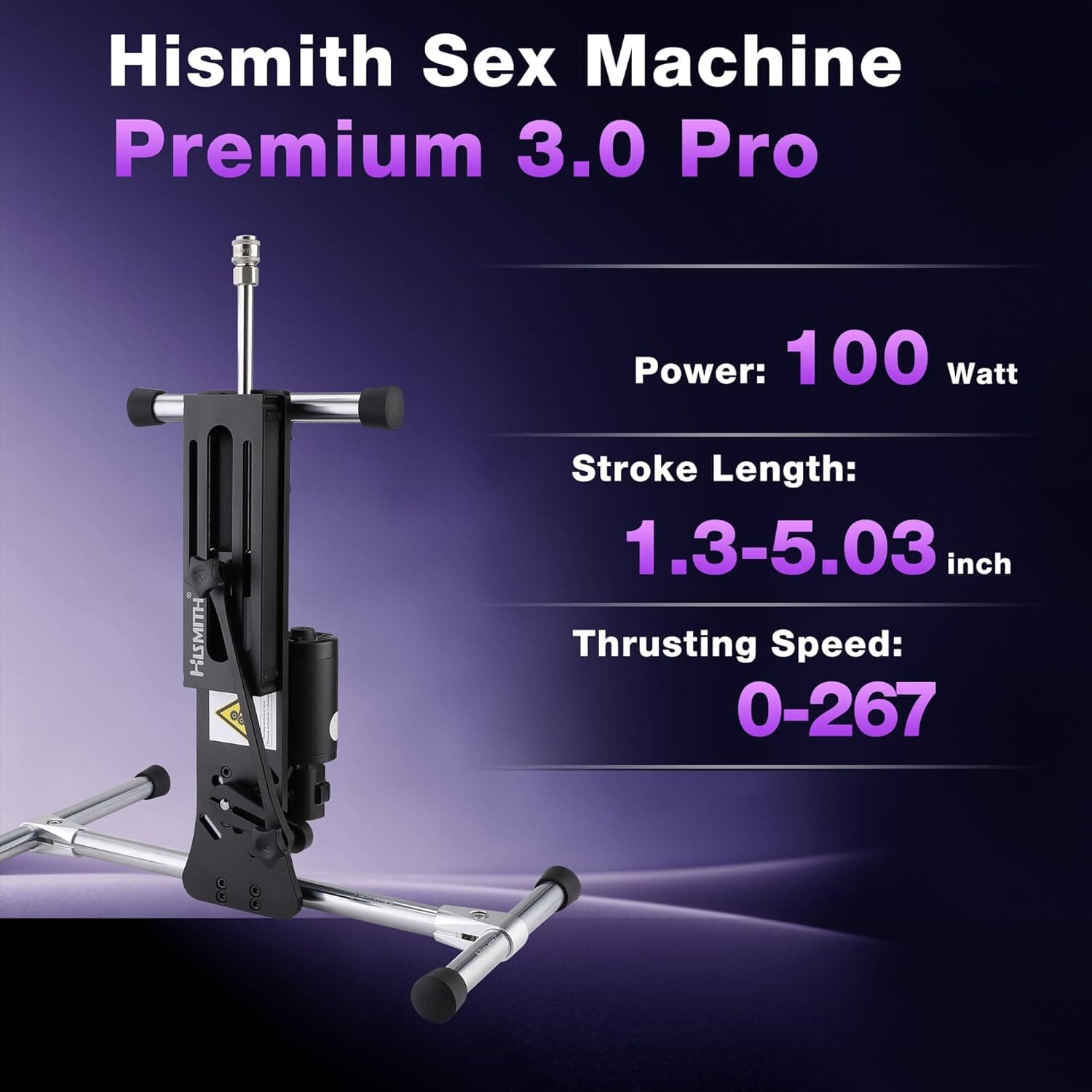 Hismith Premium 3.0 Pro, Sex Machine with KlicLok System, Intelligent APP Controlled Love Machine with Dildo
