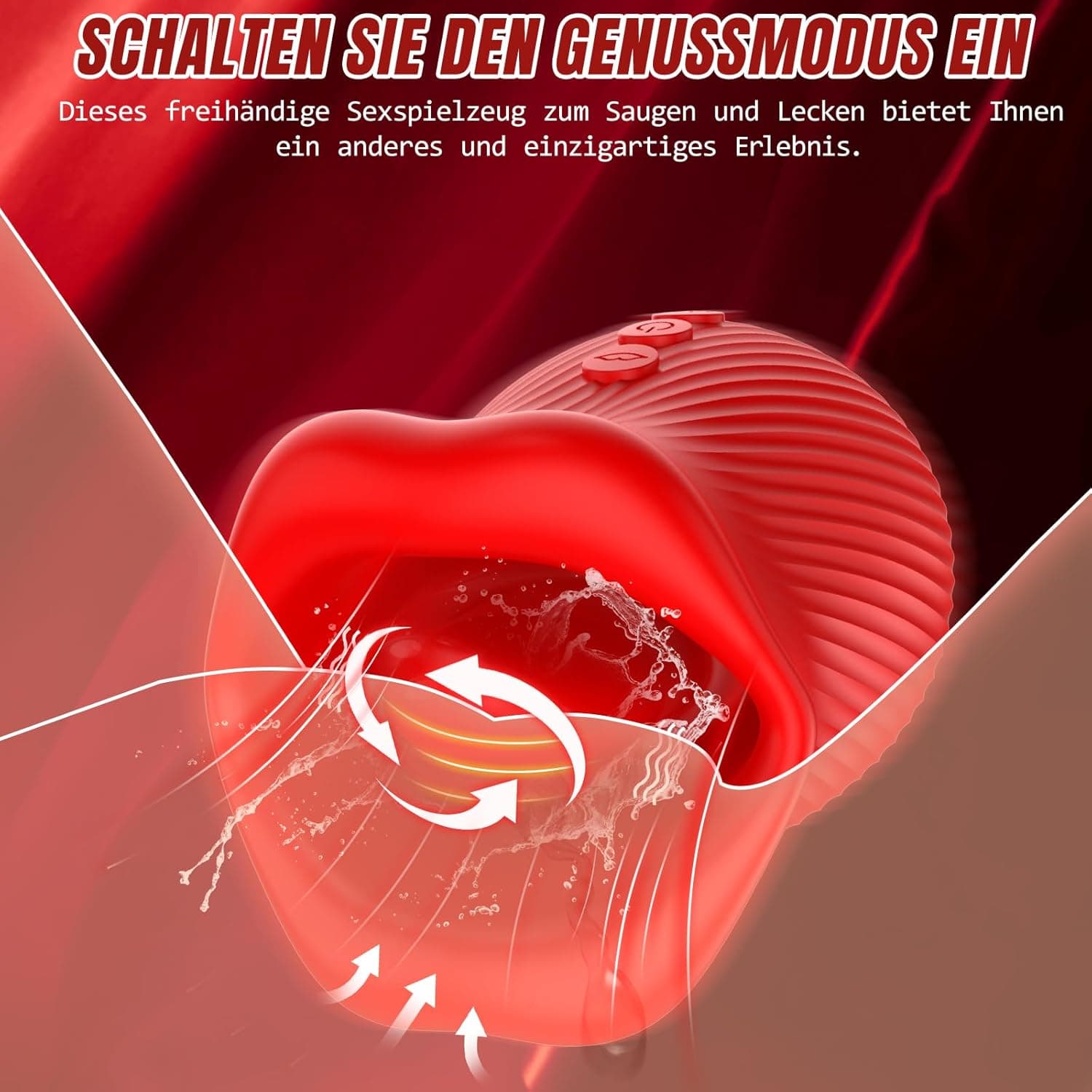 Sauger Vibrator Sex Spielzeug für die Frau, Vibration für Frauen mit 8 Saugmodi 10 Zungenlecken 360° Rotierende Sexspielzeug für Klitoris Erotik Sex Toys, Sex Spielzeug für Paare Geschenke
