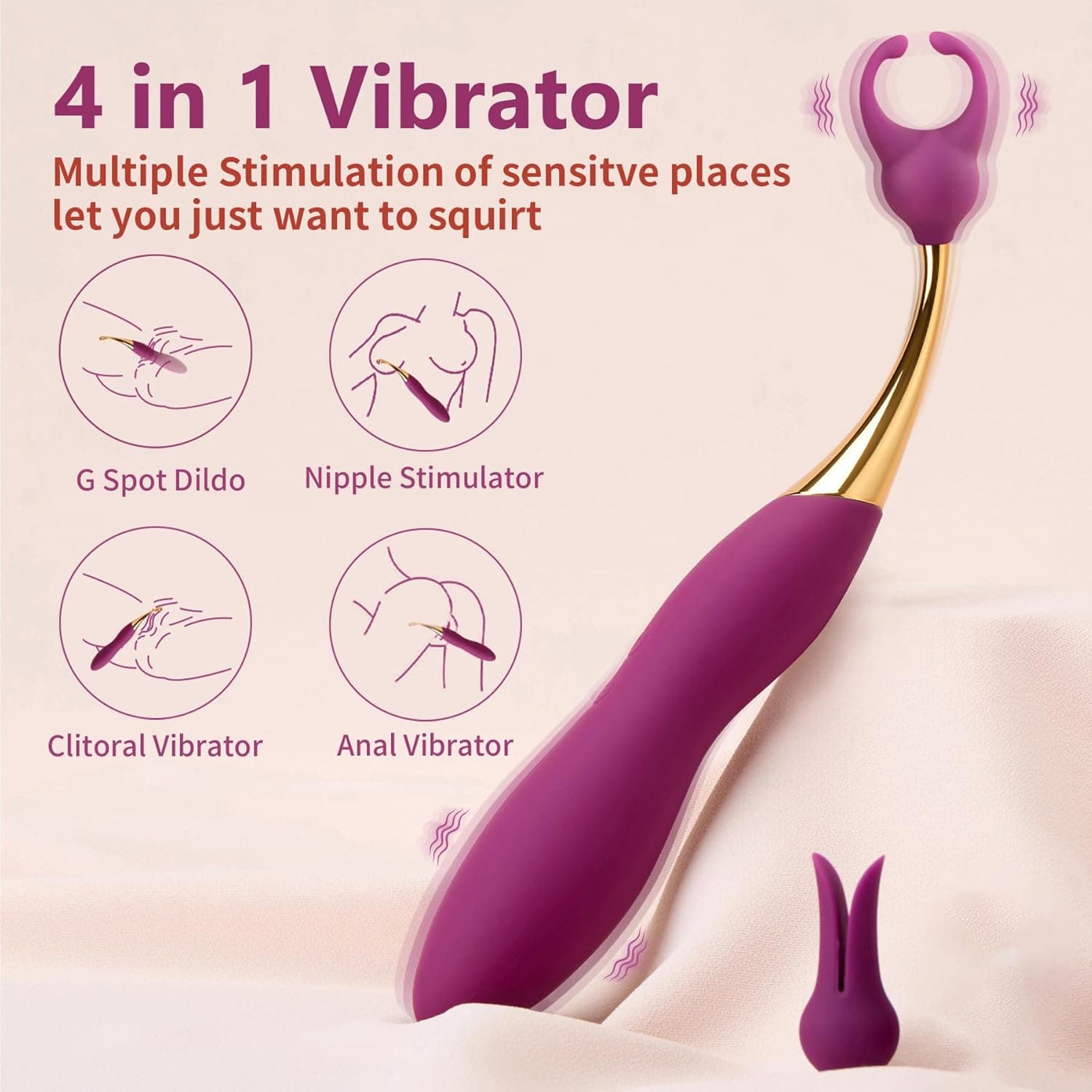 SVAKOM Hochfrequenz Vibration für Frauen, Dildo Vibrator Sex Spielzeug für Die Frau Paare, 10 Vibrationsmodus &amp; 2 Vibratorköpfe, Sexspielzeug Vibratorensets für Frauen Klitoris Stimulator für Sie
