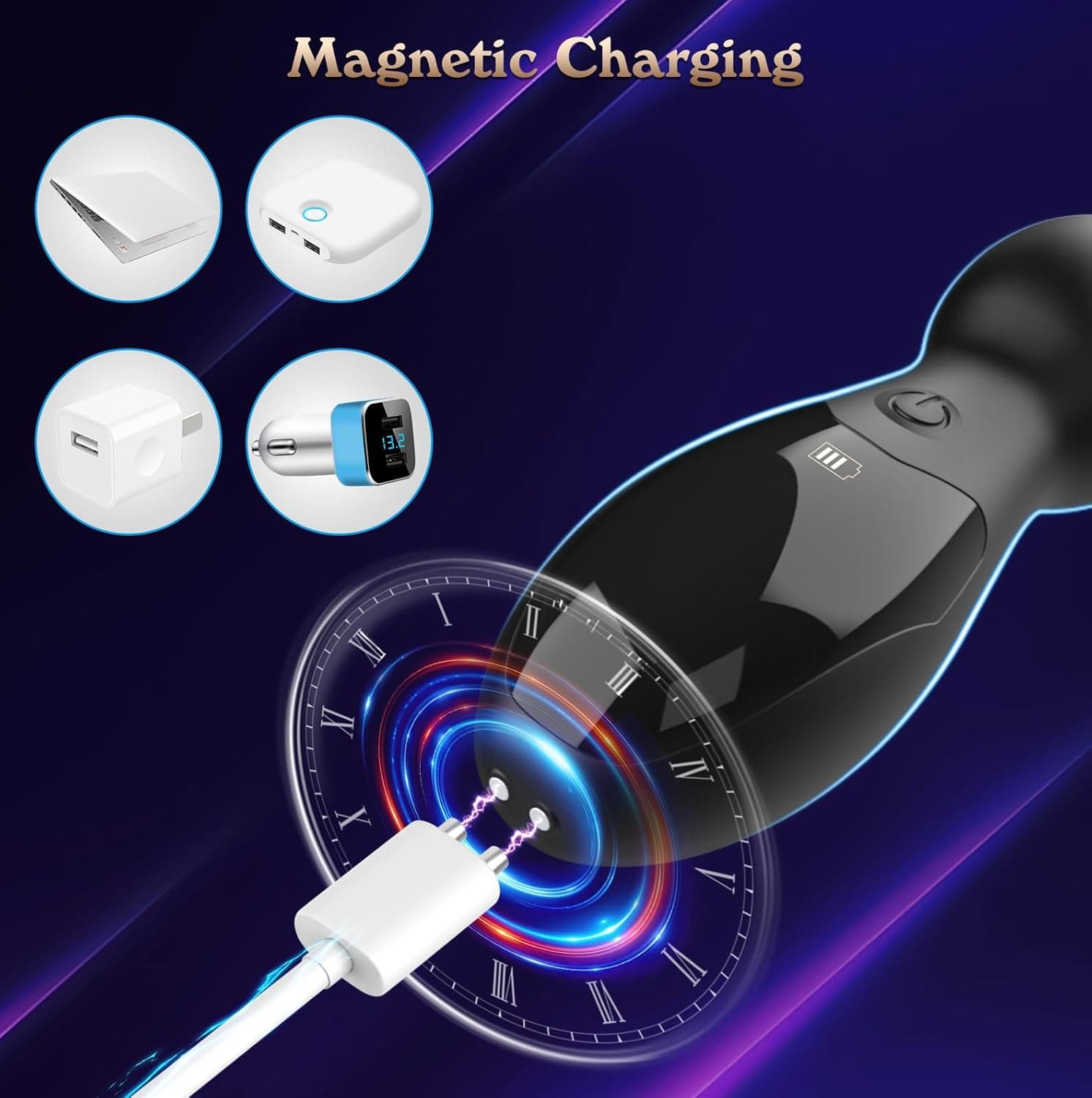 Analkugeln Vibrierender Buttplug - Sexspielzeug für Männer Prostata-Massagegerät Analspielzeug, Spielzeug für Erwachsene Analplugs Vibratoren Graduiertes &amp; Display-Design mit 9 Vibrationsmodi