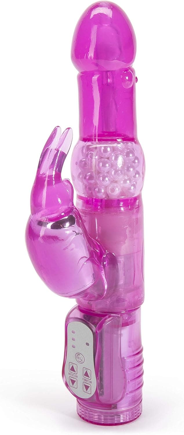 Lovehoney Jessica Rabbit Vibrator Dual Stimulation Adult Sex Toy 5 Inch Vibrator for Women with Rotating Shaft Clitoris 