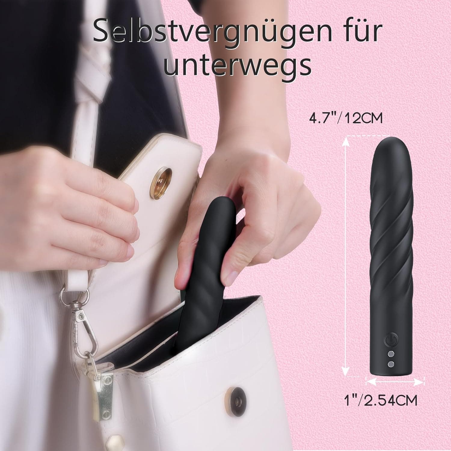 Vibration für Frauen Mini Vibrator Vibratorensets - Sex Spielzeug für die Frau Vibratoren Vibratorensets für Frauen Klitoris ORSLUM, Sexspielzeug Sextoysets für Damen Vibrator Klein Leise(Schwarz)