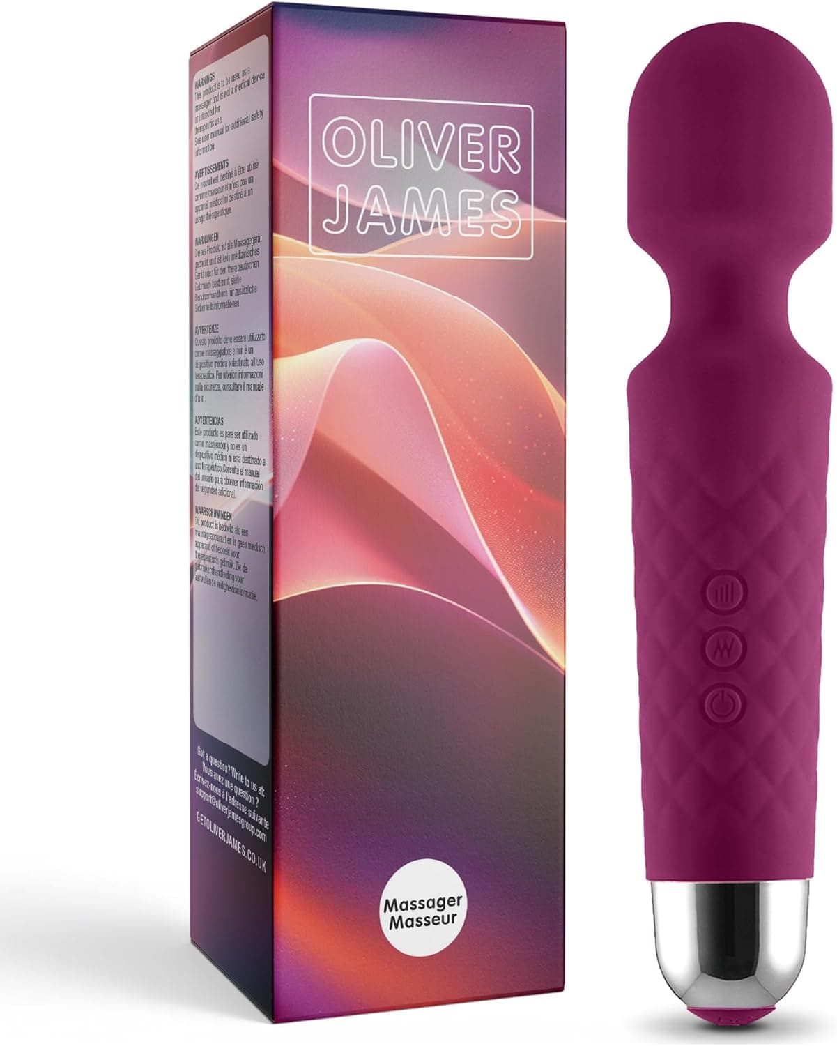 Vibrator für Frauen - Leises &amp; Leistungsstark mit 20 Vibrationsmodi &amp; 8 Geschwindigkeitsstufen, Duschfeste Vibration für Frauen, Sex Toys von Oliver James (Pastellblau)