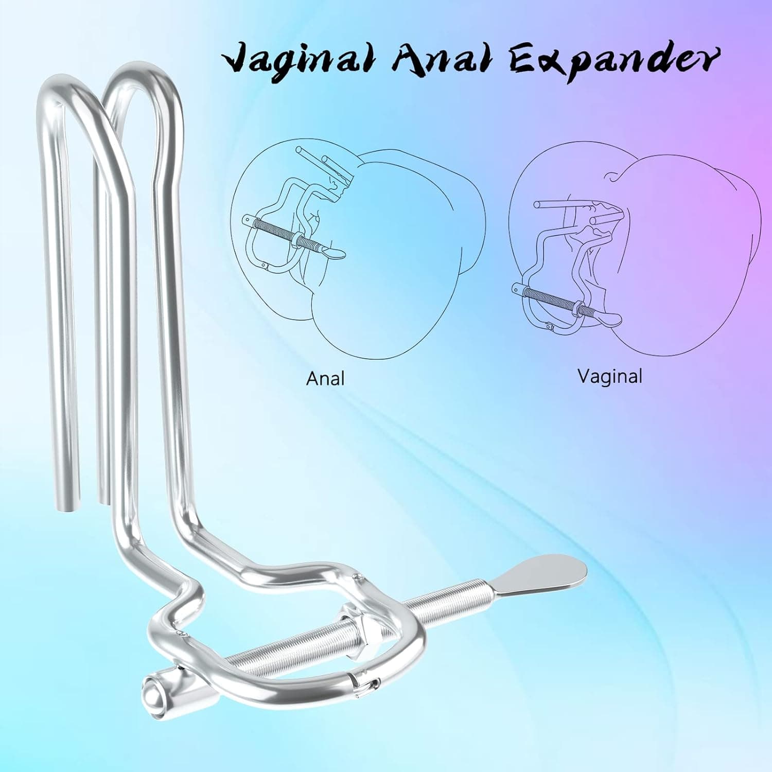 Metall Analexpander Vaginal Anal Expander Dilatator Analdilatation Anal Treuer Riesige Speculum Fetisch Masturbation Analplug, Butt Plug Set Fisting BDSM SM Sexspielzeug für Männer Frauen Paare