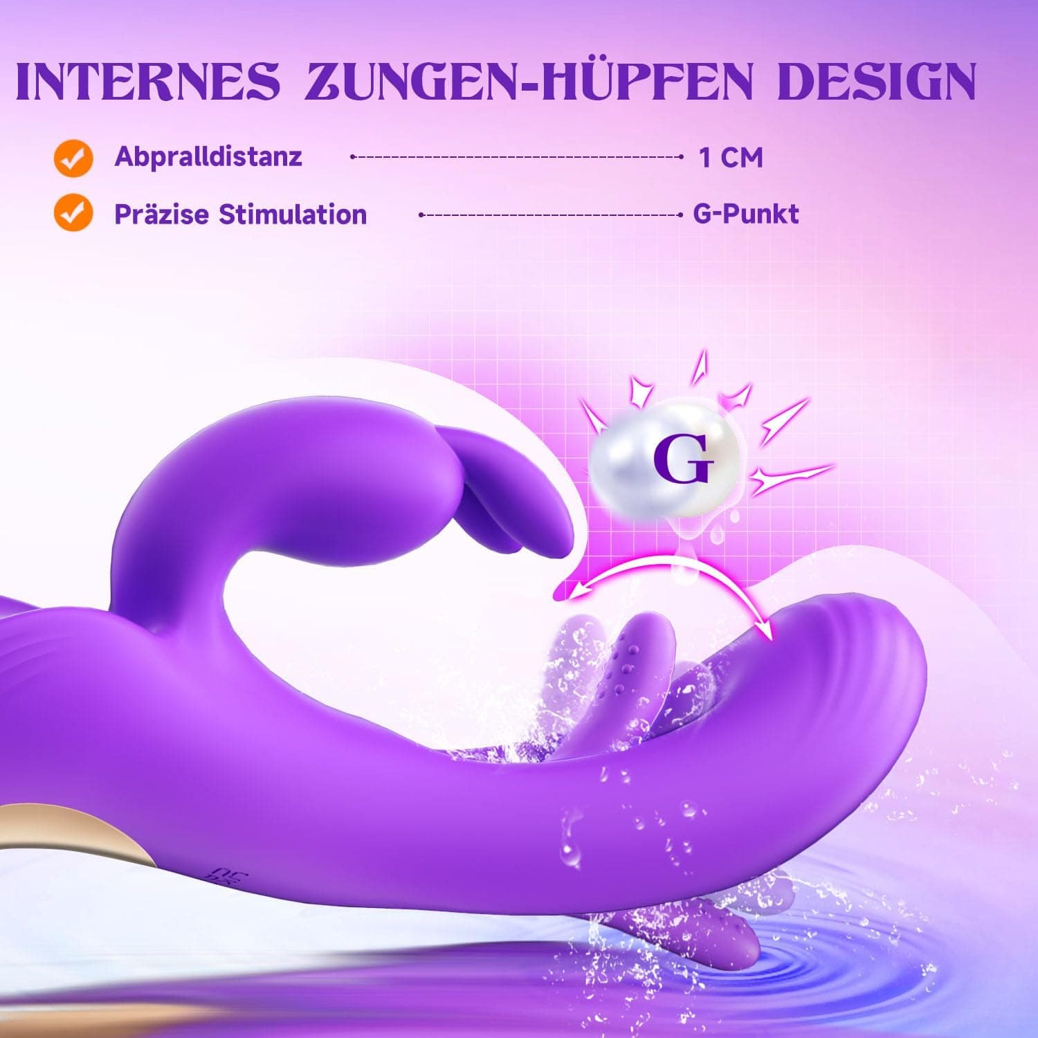 AI-Sync Vibratorensets für Frauen Dildo Vibrator, Sex Spielzeug für die Frau mit 5 Zungenlecken 5 Flatternmodi 5 Vibrationmodi, Vibration für Frauen Sex Toyset für Woman Vibratoren Klitoris Stimulator