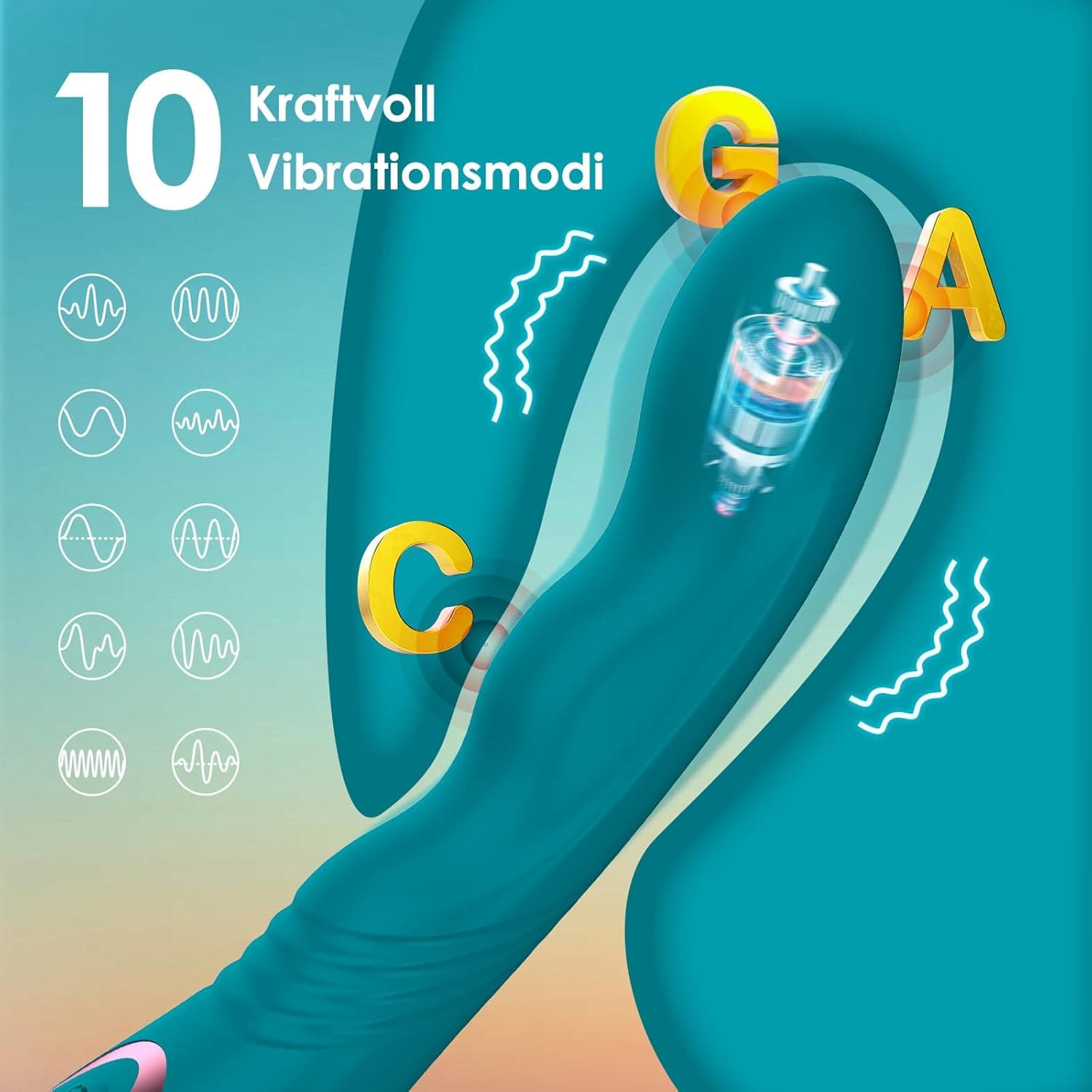 Vibrator für Sie G-Punkt, Vibration für Frauen mit 3 Rotationsmodi und 10 Vibrationsmodi,Leiser Dildo Vibratoren,Sex Spielzeug für die Frau,Sex Toys Vibratorensets für Frauen,Wellendesign Sexspielzeug