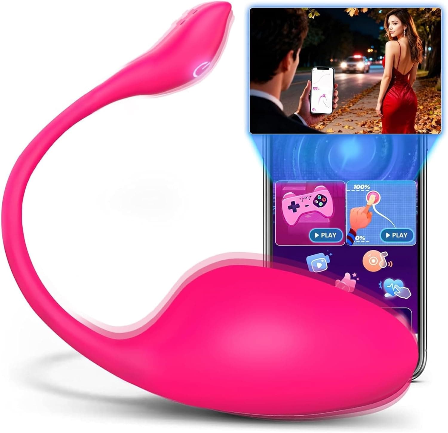 Cacuola KI-Sync Vibrator Sex Spielzeug für die Frau Paare, Weiches Vollsilikon Vibration für Frauen Erotisches Sexspielzeug, Vibratorensets für Frauen Klitoris, Liebeskugeln Dildo Sex Toys mit APP