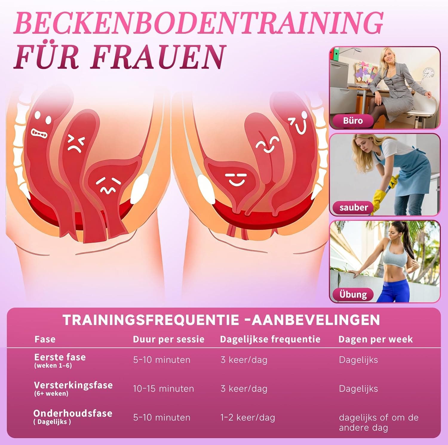 Cacuola Vibrator Sex Spielzeug für die Frau Paare, Verbesserte Vibration für Frauen, Akkulaufzeit Plus 50% Beckenbodentrainer Liebeskugeln für die Frau, Stille Vibratorensets für Frauen Sexspielzeug