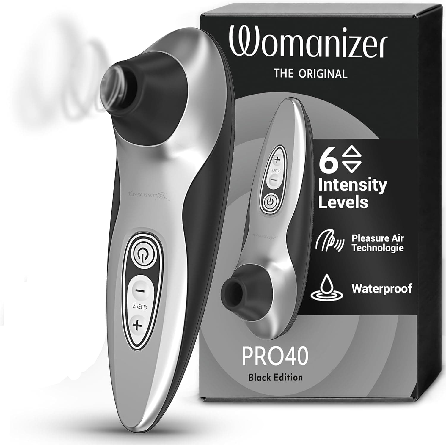 Womanizer Pro40 Klitoris Sauger Erotik Vibrator für Frauen Sex Spielzeug Dildo | Klitoris Stimulator Auflegevibrator mit 6 Intensitätsstufen | Leises Wasserdichtes Sexspielzeug für sie | Roségold