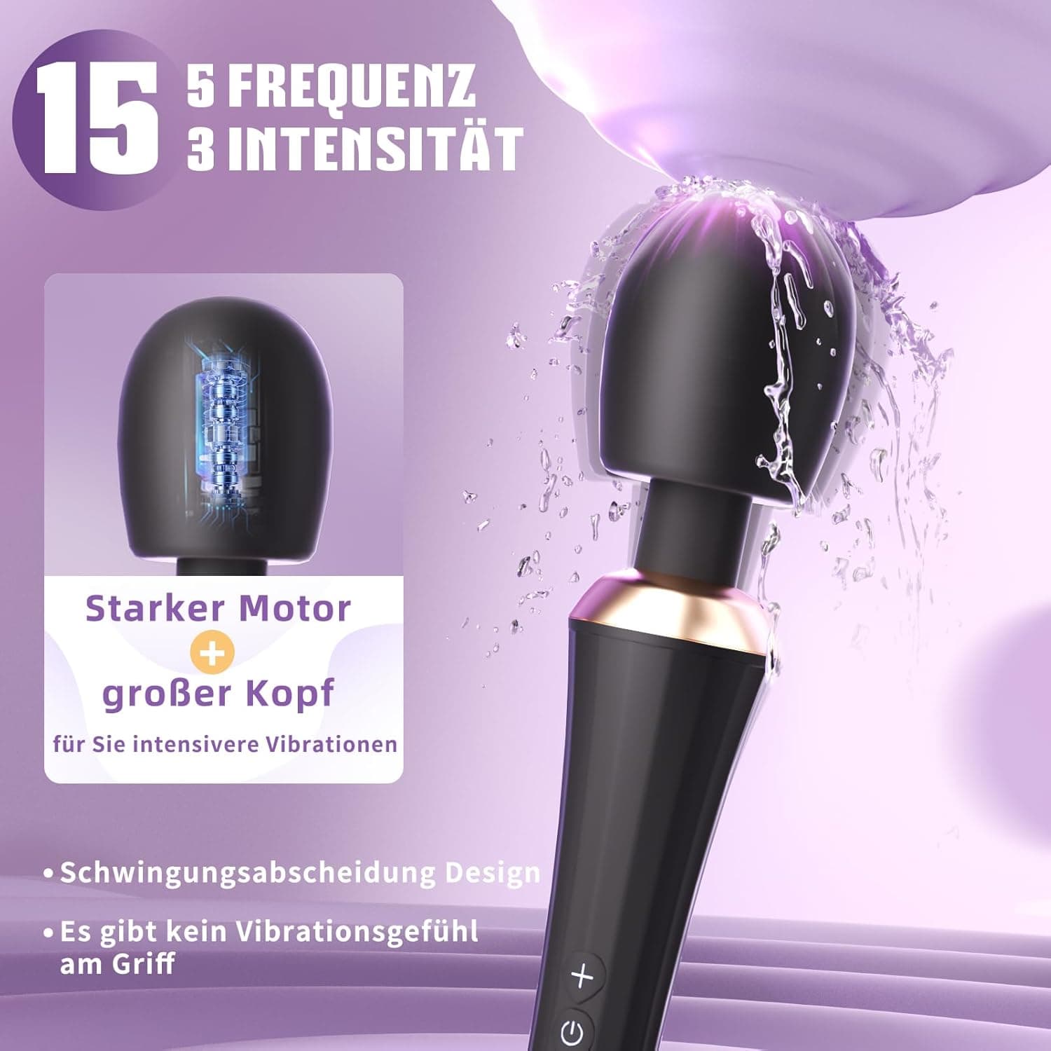 Gobeken Vibrator mit Flexibler Kopf Sex Spielzeug für die Frau 5 Frequenz, Vibration für Frauen Paare Sexspielzeug für Männer solo 3 Stärke, Vibratorensets für Frauen IPX6 Sex Toys Dildo Liebeskugeln