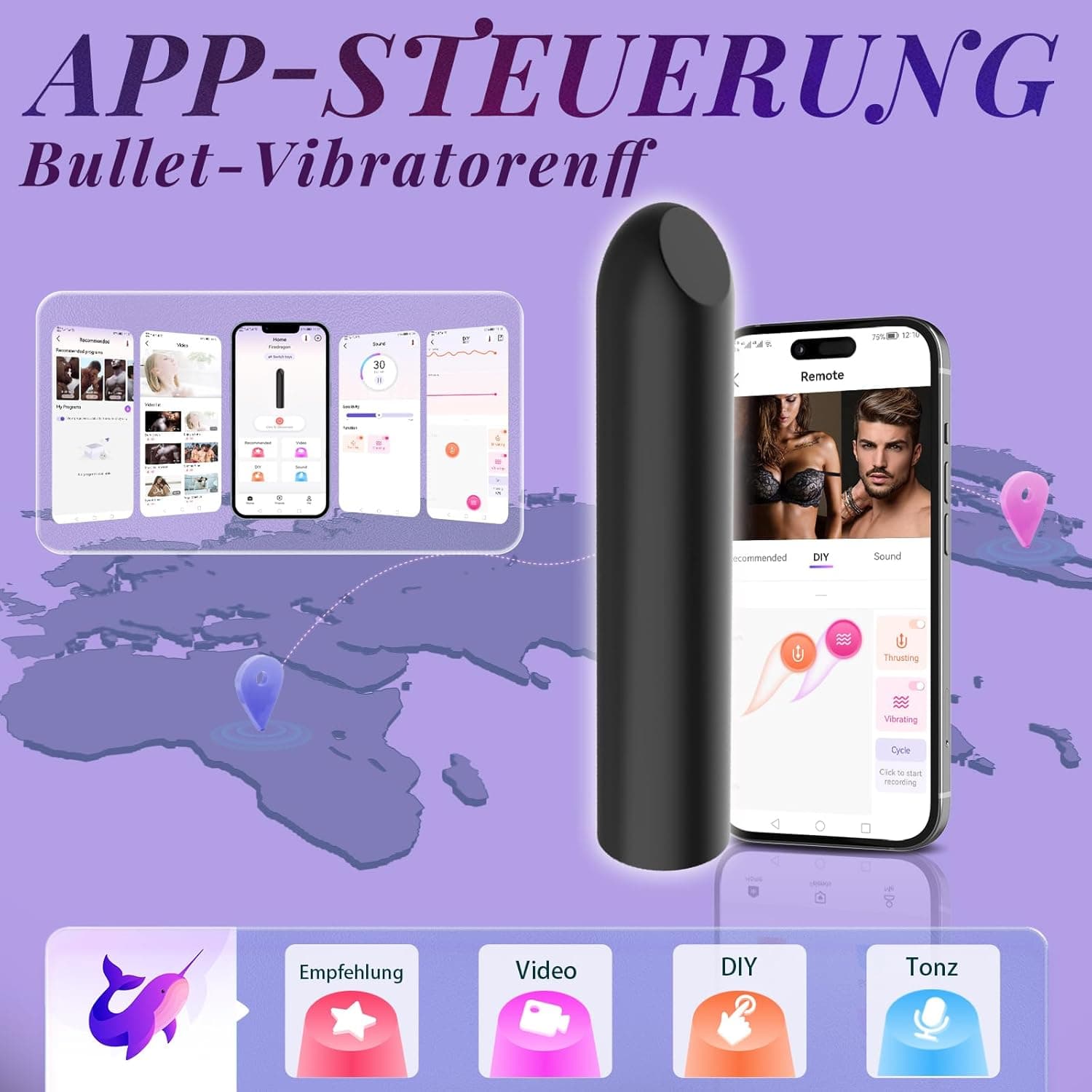 Sex Spielzeug für die Frau Mini Vibration für Frauen Vibrator Klein mit 10 Vibrationsmodi Vibratoren Frauen Leise für G-punkt und Klitoris Tragbare Anal Vibratorstarb Massagestab Sexspielzeug Sex Toy