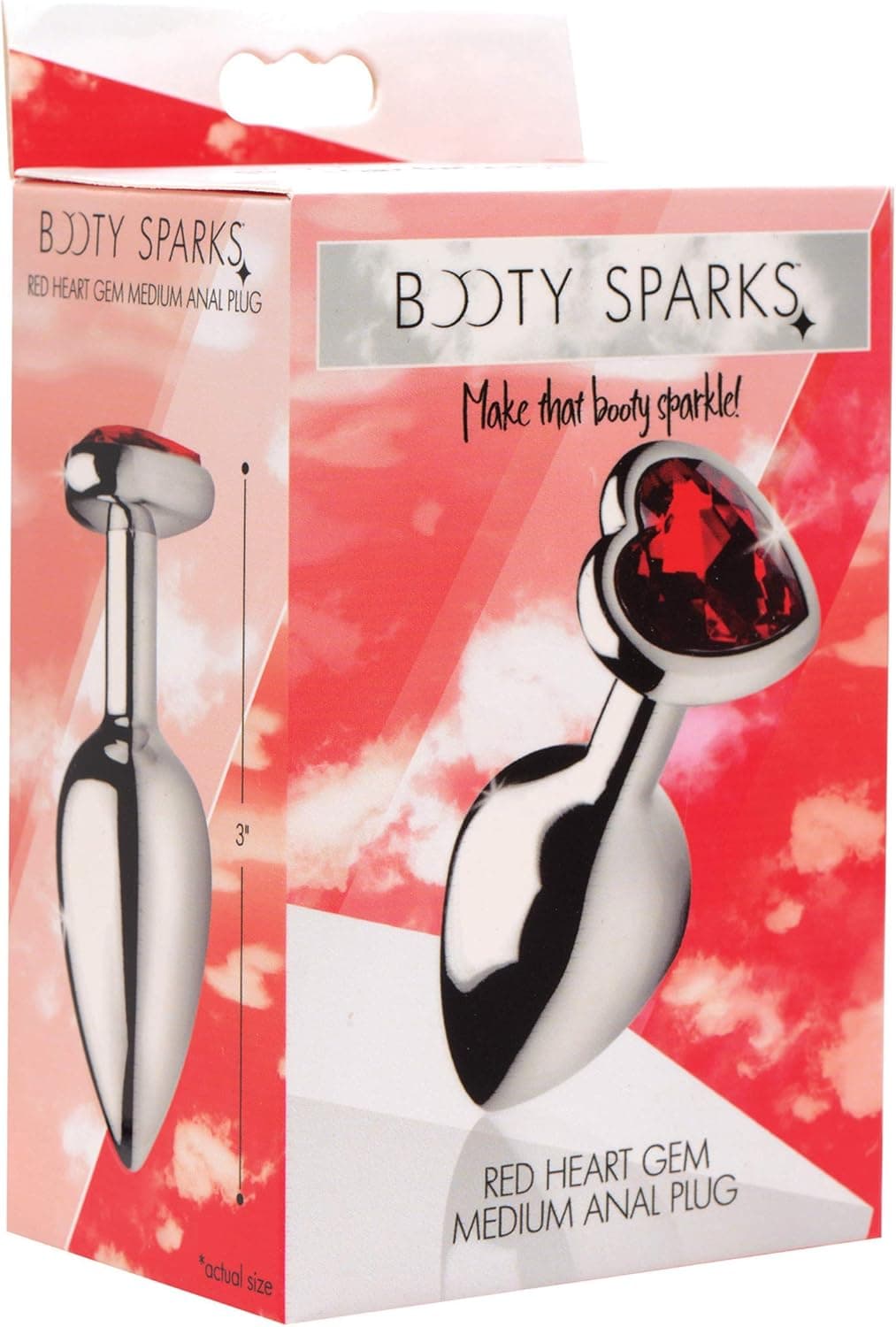 Lynx Anal-Plug, Aluminiumlegierung, rotes Herz – kleiner