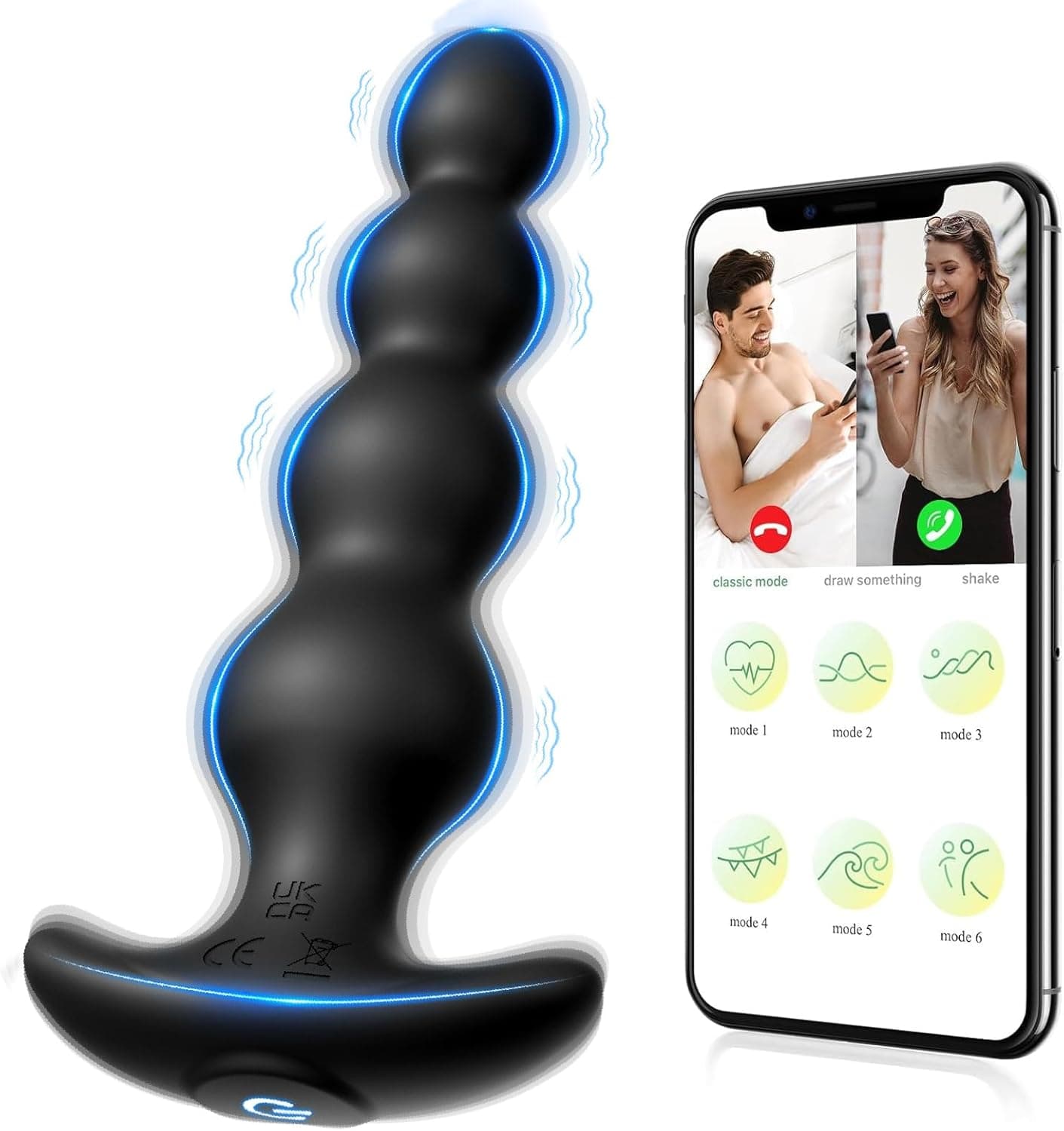 Analvibratoren Sexspielzueg Anal Vibrator Butt Plug- 14cm Analplug mit 9 Vibrationsmodi, wiederaufladbare Silikon prostata vibrator &amp; G-Punkt-Vibrator, Adult Sex Toys für Männer Frauen Paare Vergnügen
