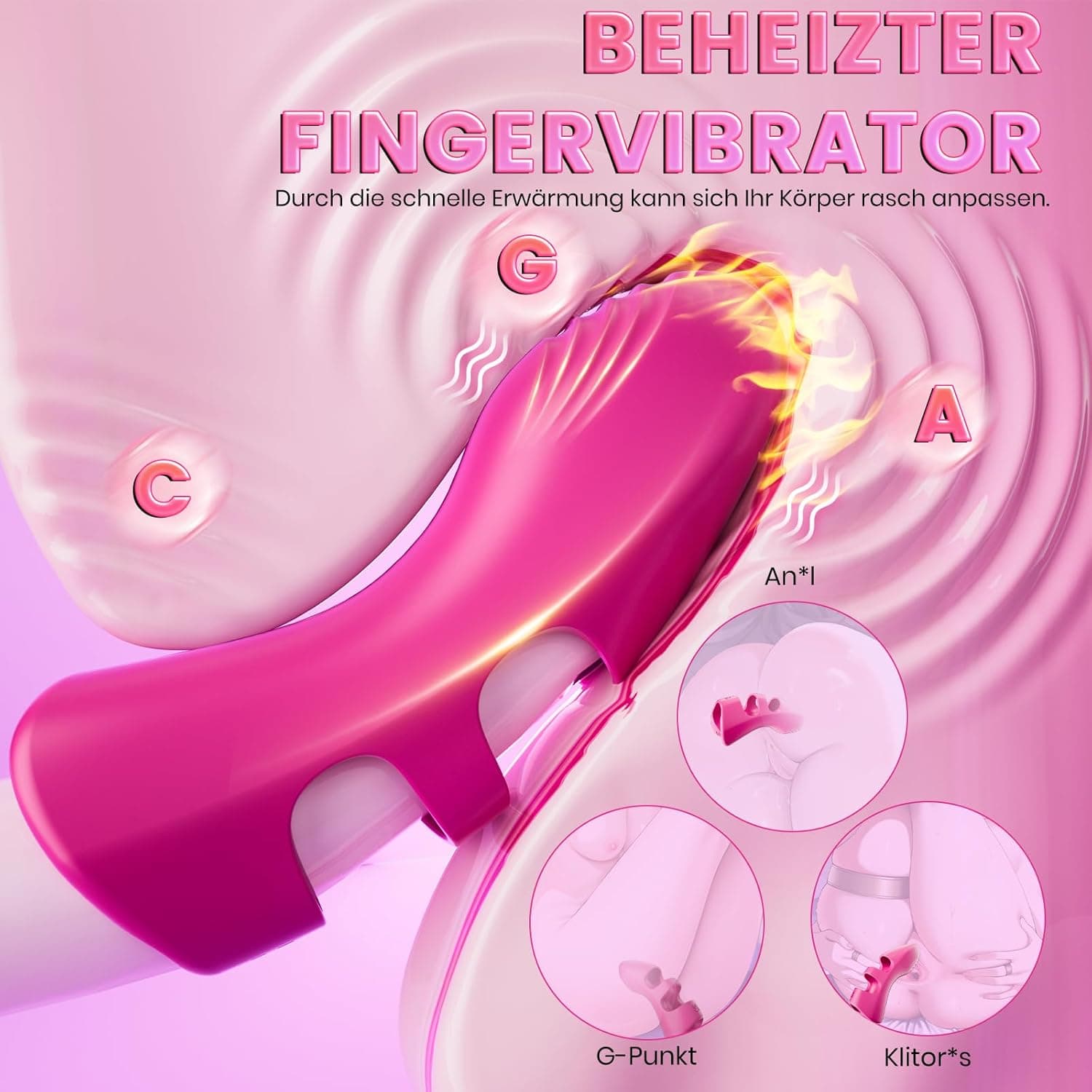 Fingervibrator APP Vibrator Sexspielzeug für Paare Portable Sex Toys, Vibration für Frauen Vibratorensets für frauen Klitoris G-punkt mit 10 Vibrationsmodi Sex Spielzeug für die Frau