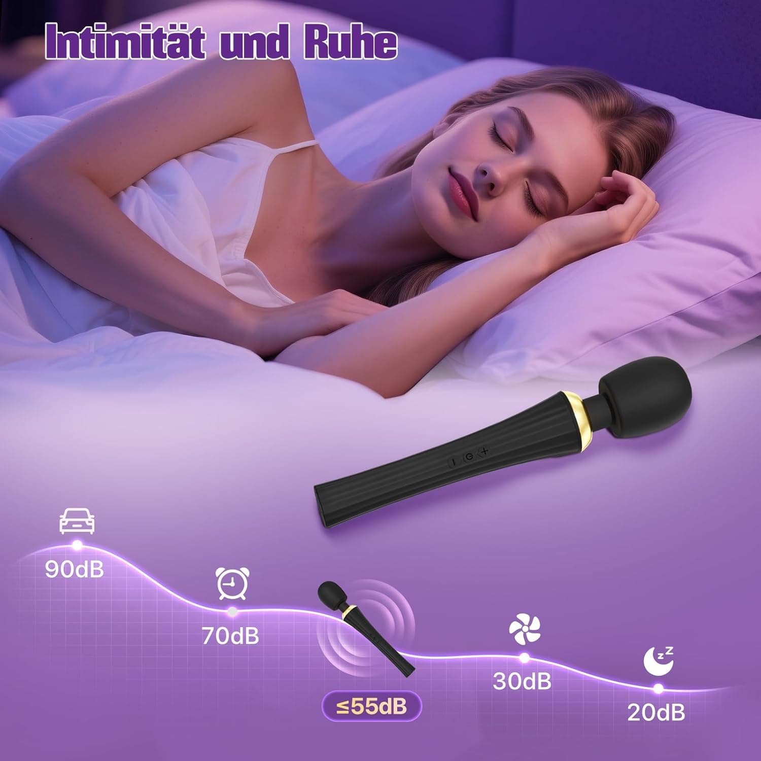 Gobeken Vibrator mit Flexibler Kopf Sex Spielzeug für die Frau 5 Frequenz, Vibration für Frauen Paare Sexspielzeug für Männer solo 3 Stärke, Vibratorensets für Frauen IPX6 Sex Toys Dildo Liebeskugeln